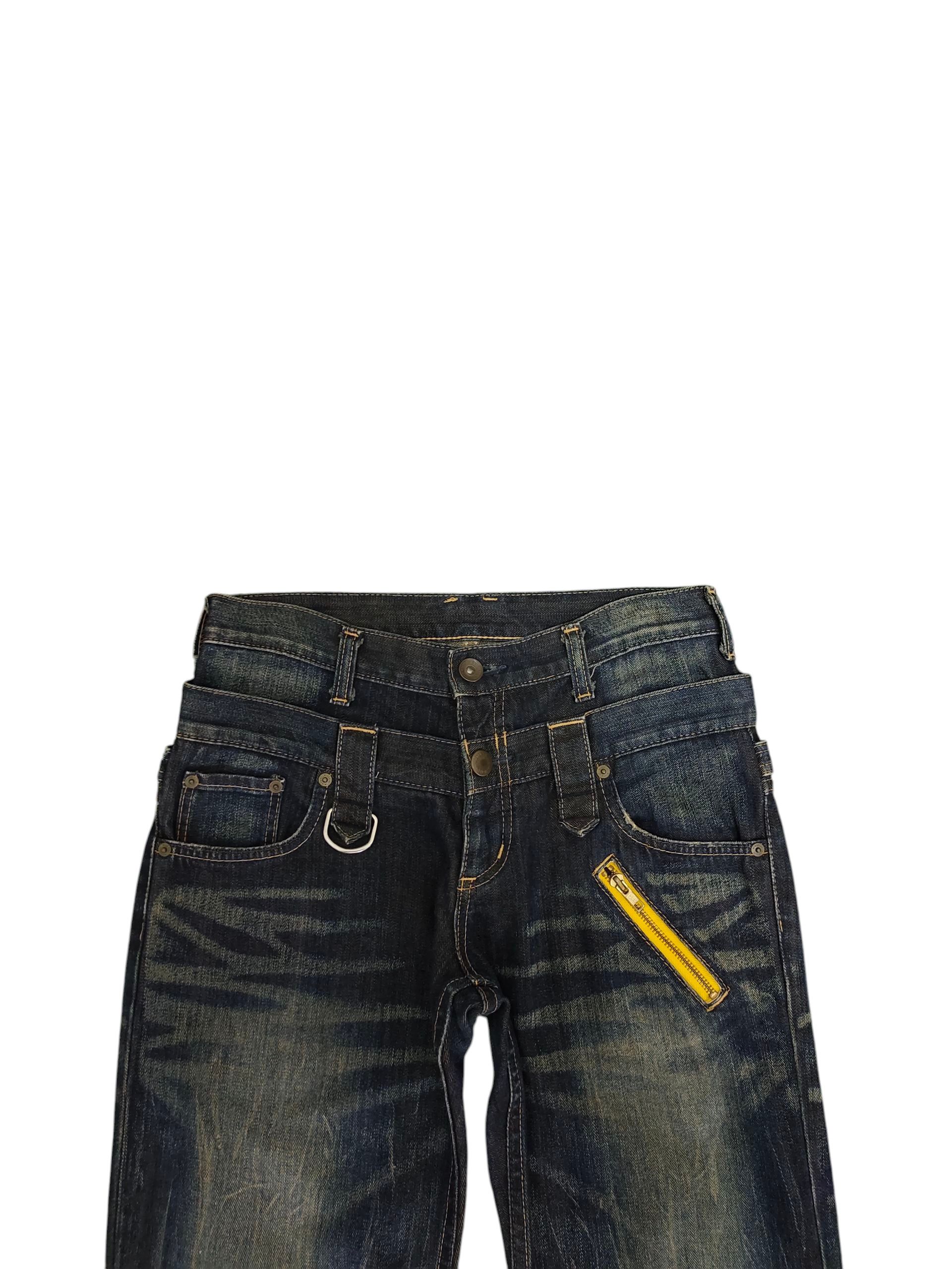 Undercover Vintage Wrangler Double Waist Jeans - Clawmark Whisker Denim Size US 30 / EU 46 - 2 Thumbnail