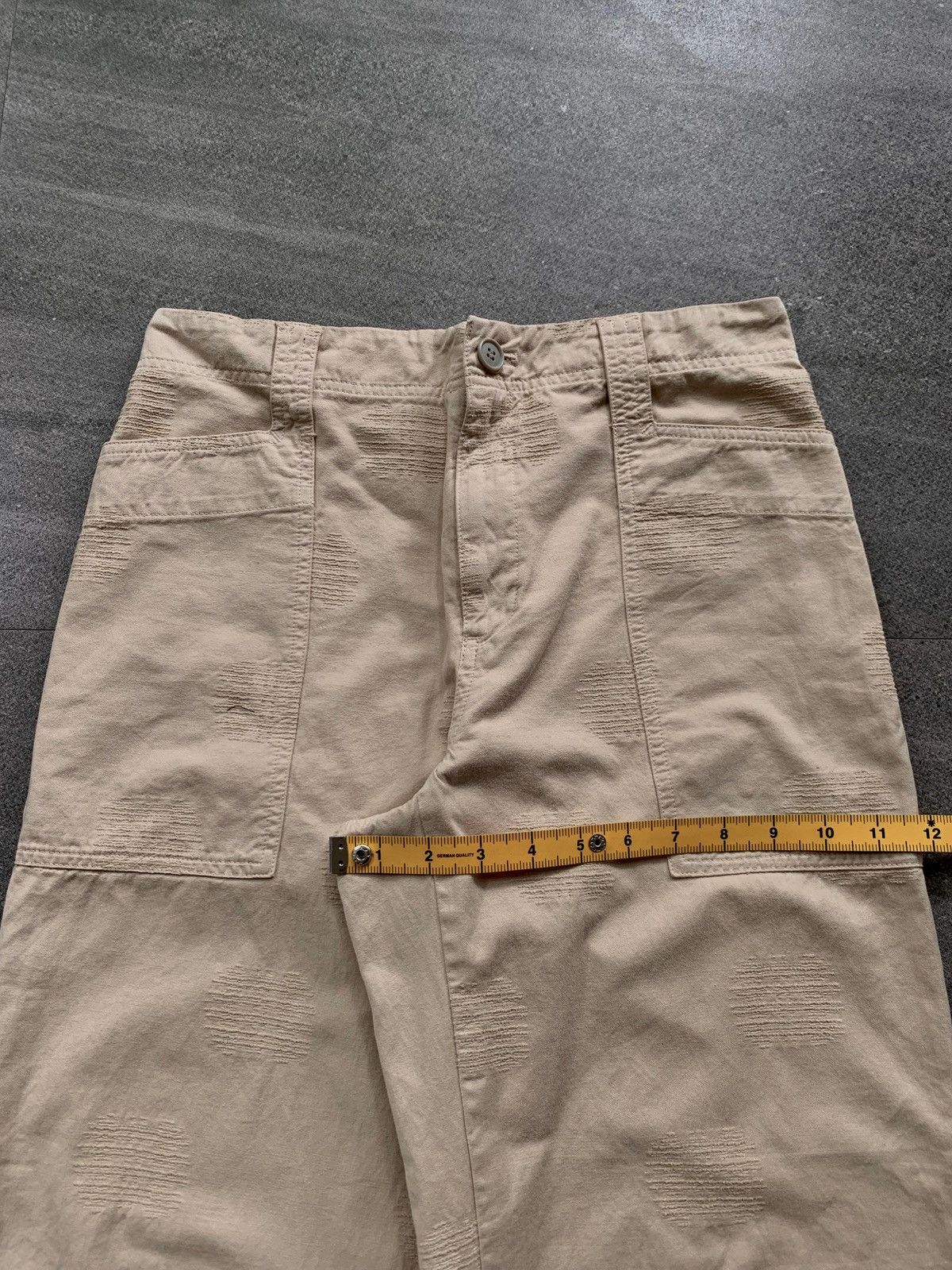 Issey Miyake FREE TAX! Plantation Scratches Effect Relaxed Pants Size US 31 - 13 Thumbnail