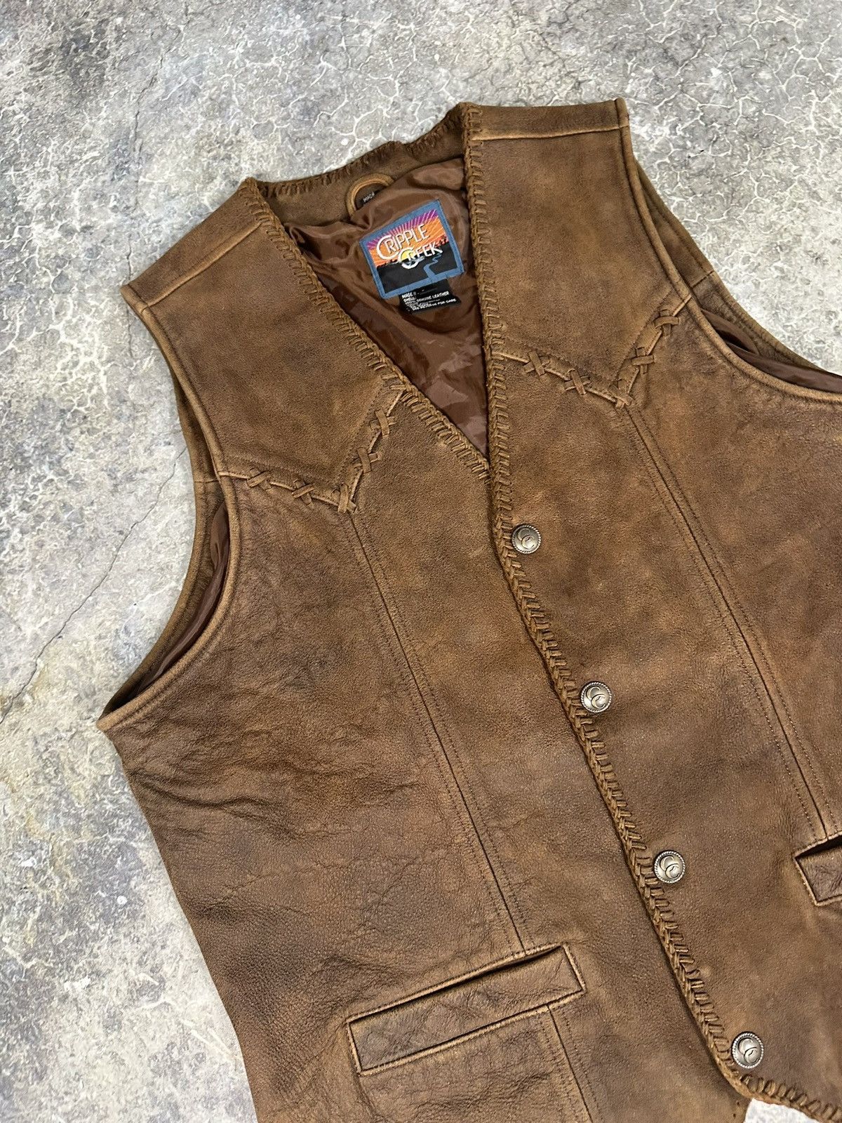 Vintage Vintage Western Biker American flag Vest Size US L / EU 52-54 / 3 - 7 Thumbnail