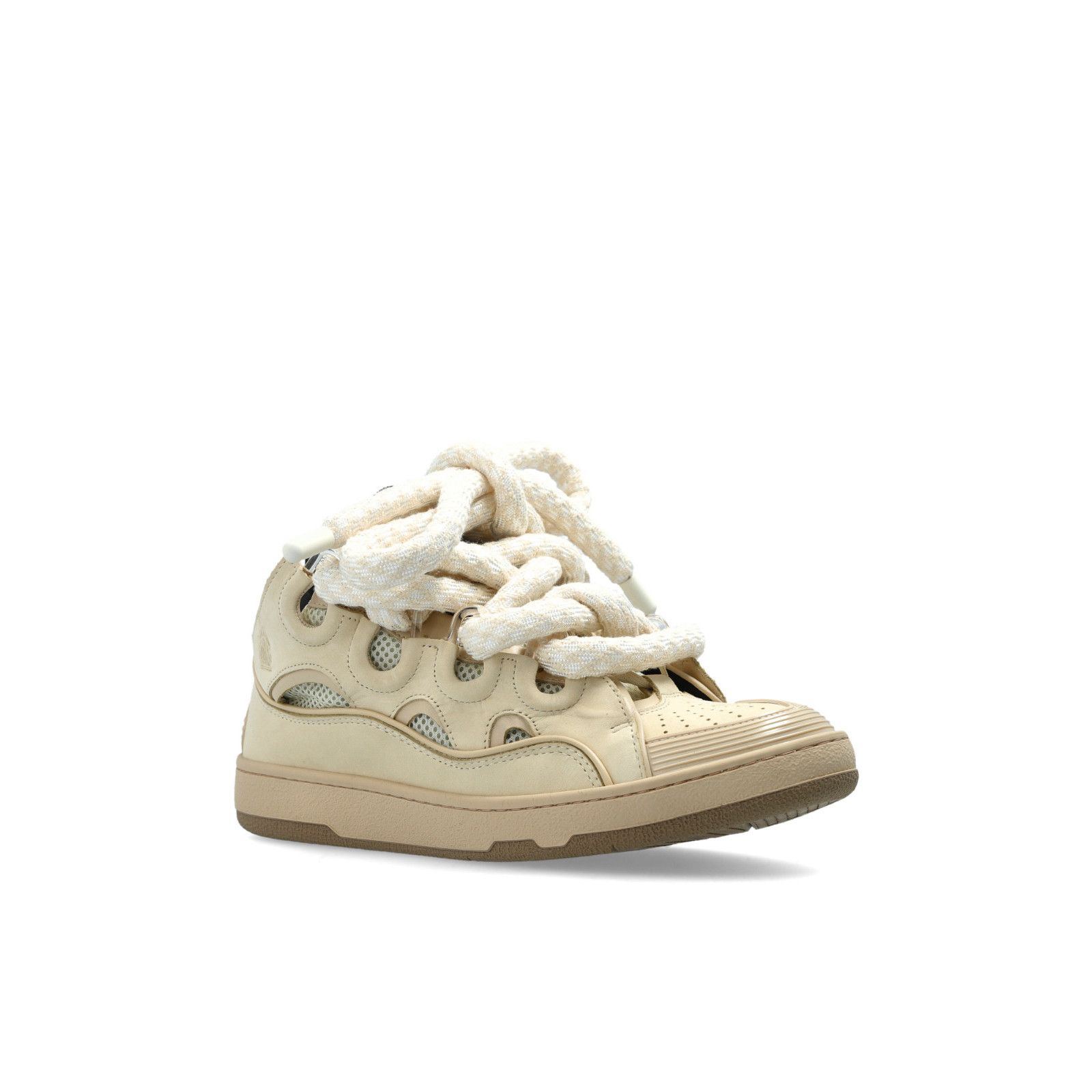 Lanvin LANVIN Oversize Curb Cream Leather Sneakers New & Authentic Size US 9 / EU 42 - 4 Thumbnail
