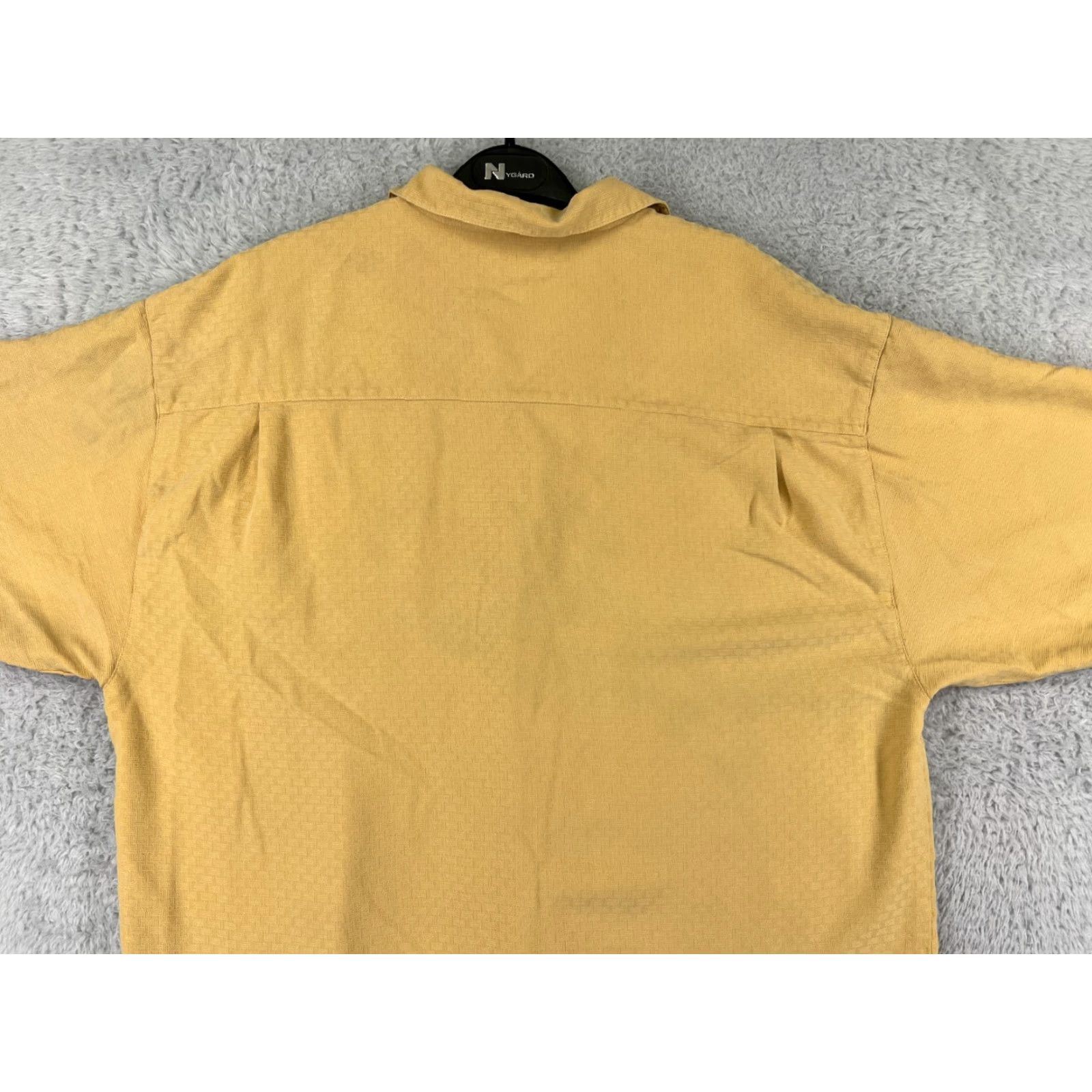 Tommy Bahama Tommy Bahama Shirt Mens Extra Large Yellow Hawaiian Silk Button Up Hula Dancer Size US XL / EU 56 / 4 - 6 Thumbnail