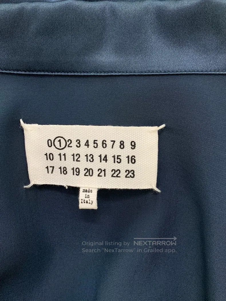Maison Margiela Maison Margiela Blue silk shirt Size XXS / US 00 / IT 34 - 4 Thumbnail