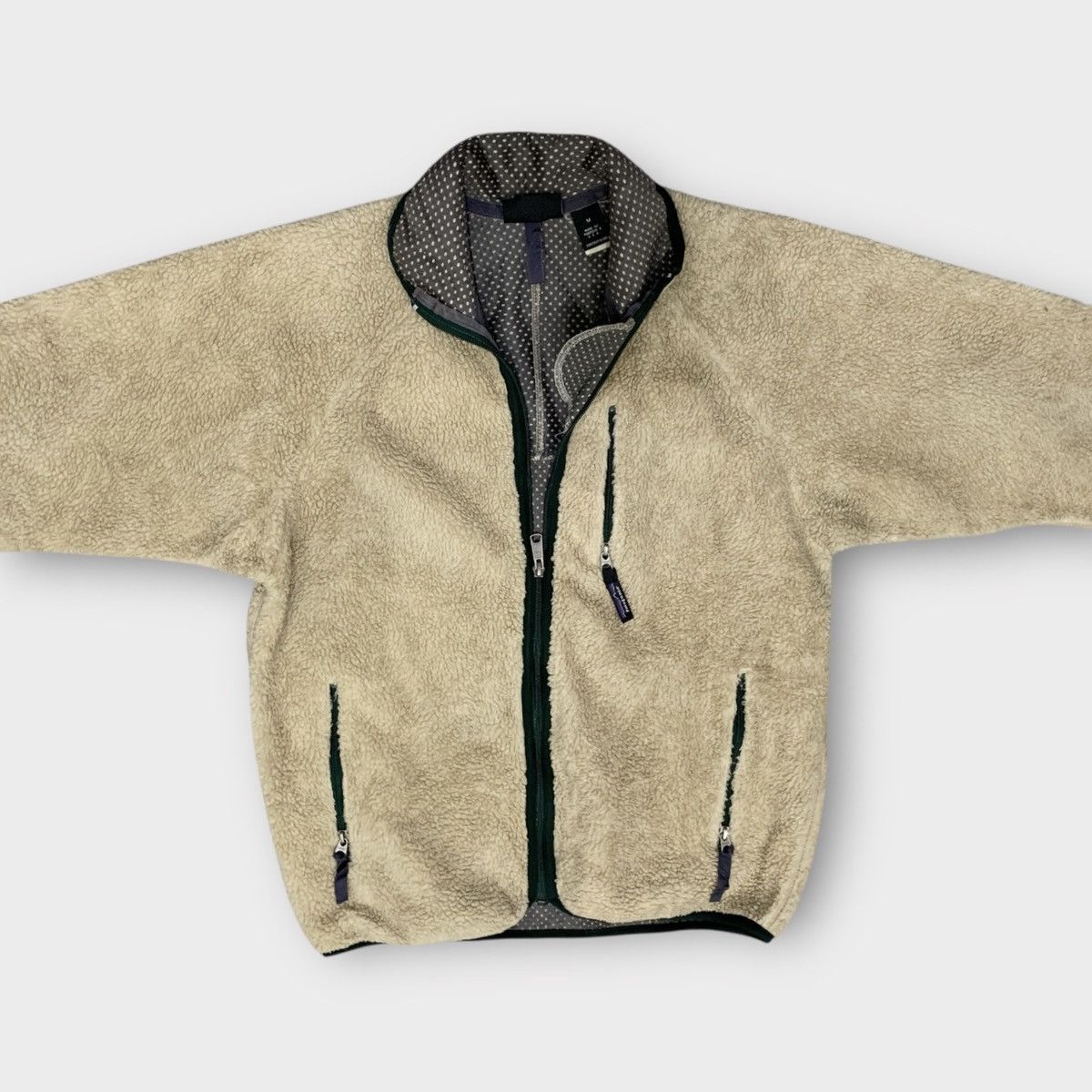 Patagonia Vintage 1997 Patagonia Sherpa Cream Deep Pile Retro Jacket Size US M / EU 48-50 / 2 - 4 Thumbnail