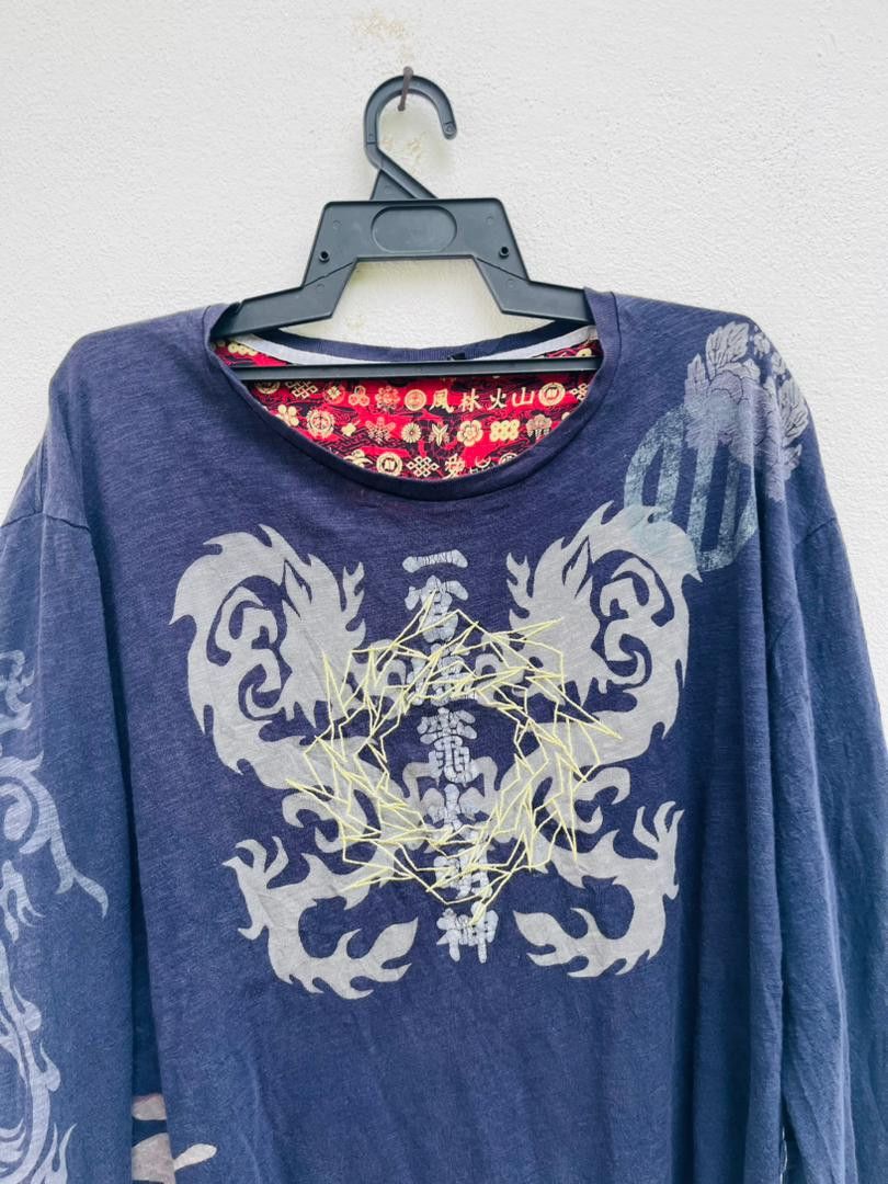 Japanese Brand × Vintage Vintage Japanese Dragon Designer Fashion Style Shirt Size US XL / EU 56 / 4 - 3 Thumbnail