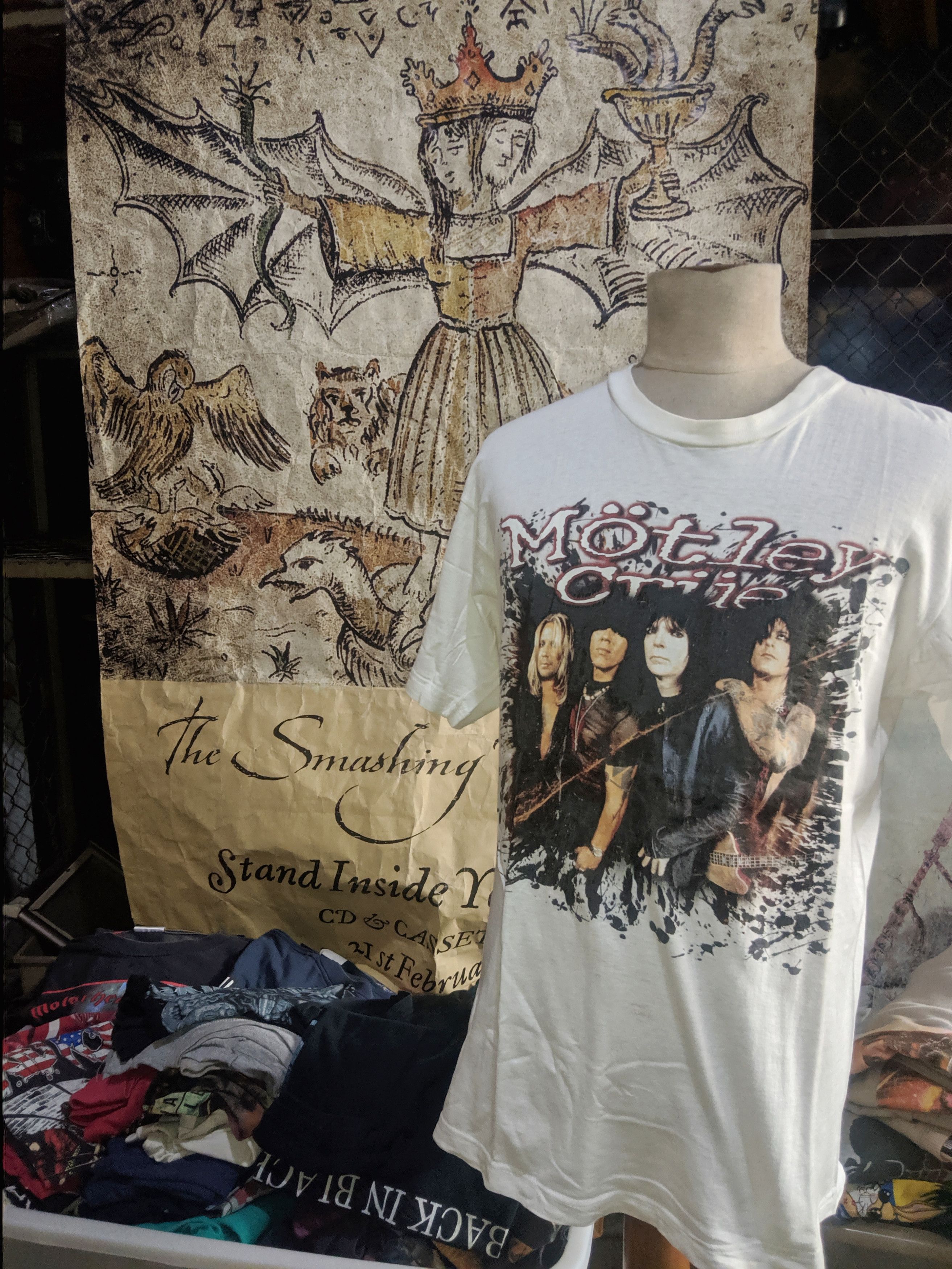 Vintage Motley Crue Green Day Blink 182 Nirvana Guns N Roses Ozzy Size US L / EU 52-54 / 3 - 2 Thumbnail