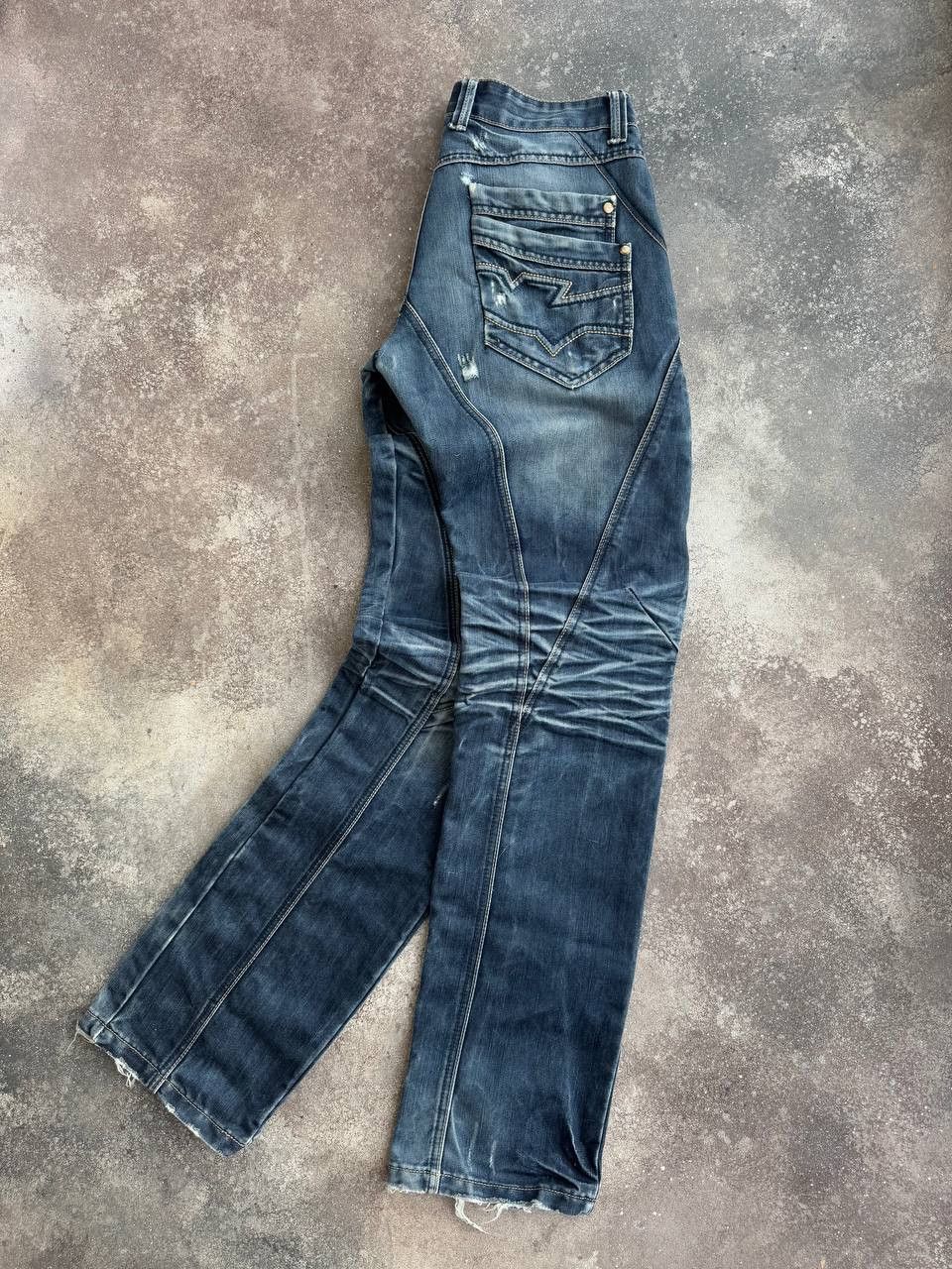 Hysteric Glamour Japan Style Avant Garde Distressed Y2K Washed Jeans Size US 29 - 2 Thumbnail