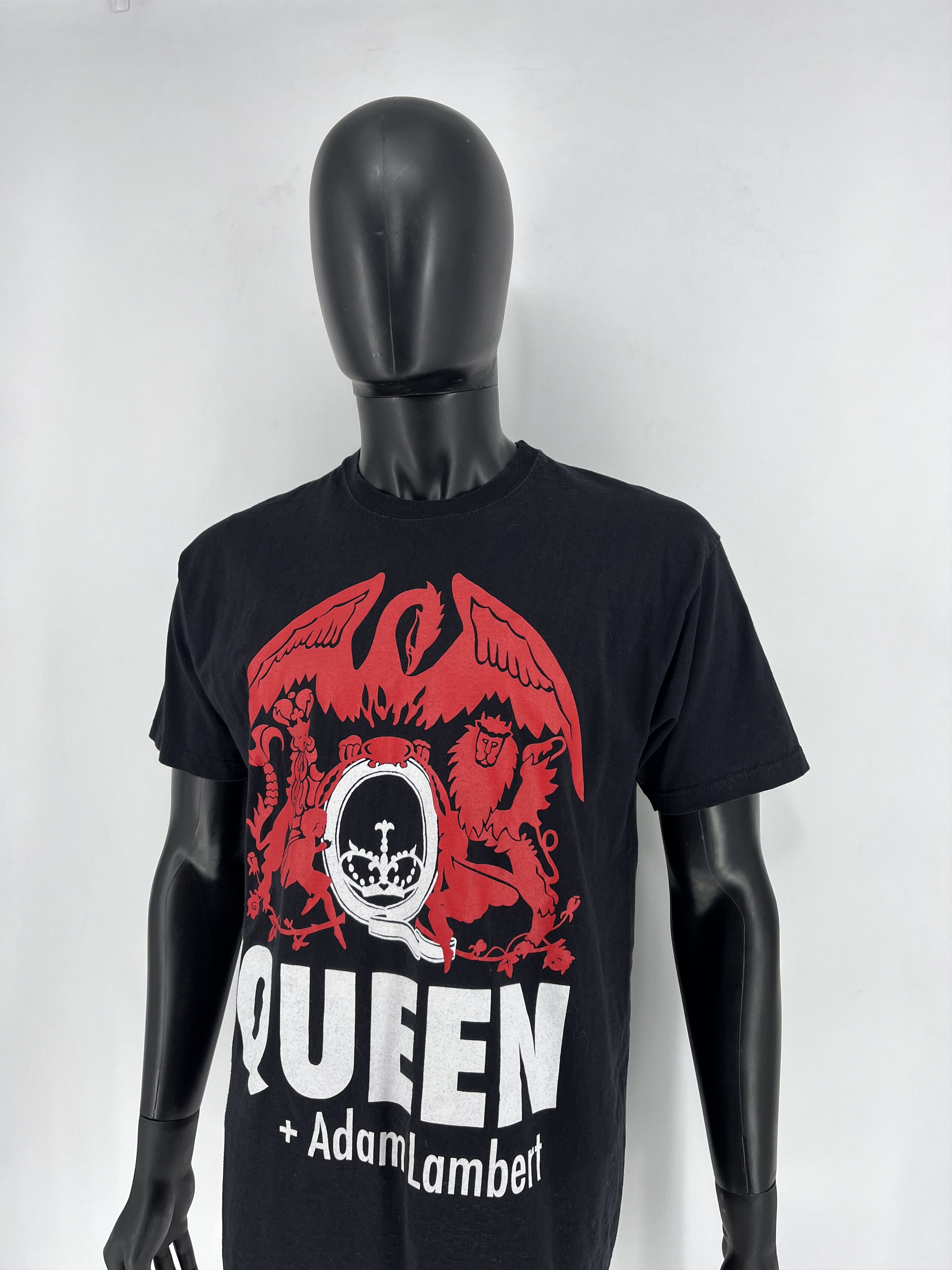 Band Tees × Vintage Vtg Queen + Adam Lambert Live in Concert Tee Punk Rock Band Size US L / EU 52-54 / 3 - 4 Thumbnail