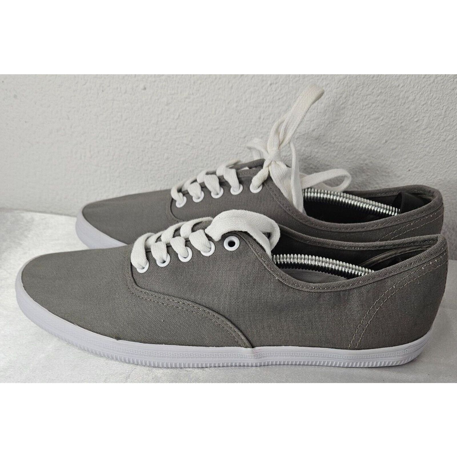 Other American Eagle Men’s Lace-Up Canvas Shoes Grey Casual Sz 9.5 Size US 9.5 / EU 42-43 - 4 Thumbnail