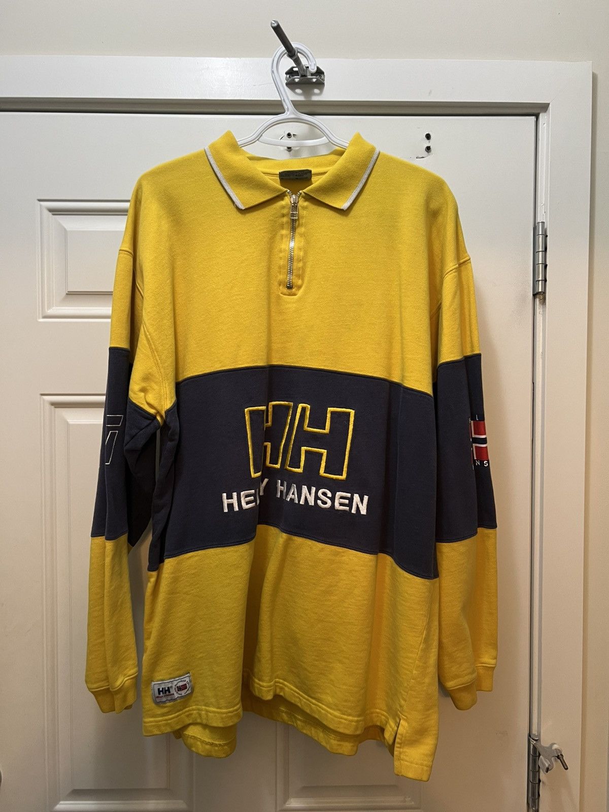 Helly Hansen × Vintage Vintage Helly Hansen Sailing Rugby Shirt Rare 90s Streetwear Size US XL / EU 56 / 4 - 1 Thumbnail