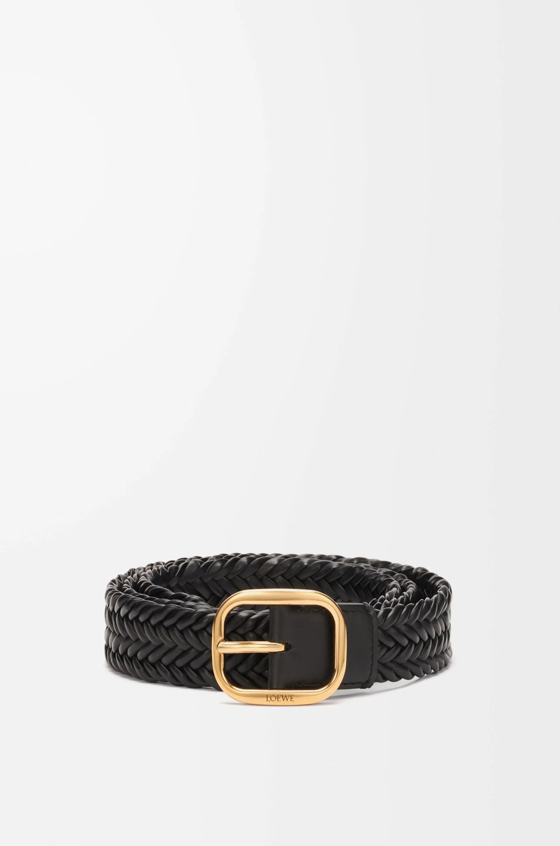 Loewe o1in1g0426 Size: 95 / Rounded Soft Woven Belt in Calfskin Size ONE SIZE - 1 Thumbnail