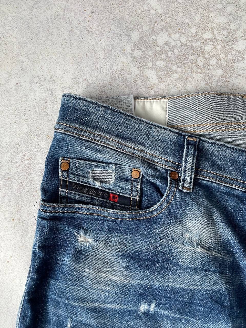 Diesel × Diesel Black Gold × Vintage Vintage Diesel Tepphar Blue Denim Pants Metal Logo Y2K Rare Size US 31 - 4 Thumbnail