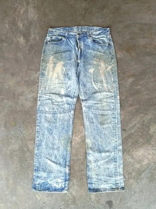 80s Vintage Levis 501 Made In USA Distressed Jeans 34x32