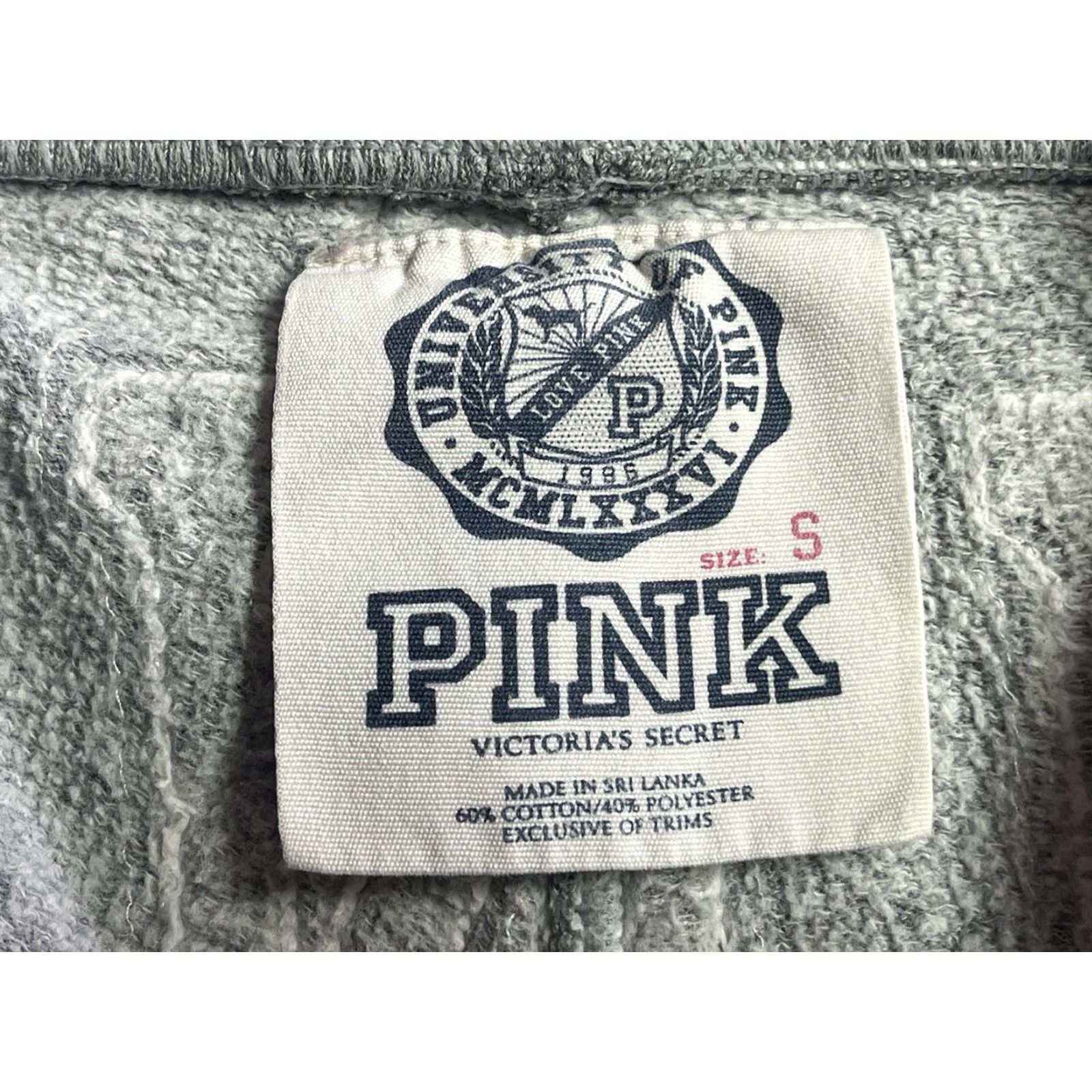Vintage VINTAGE Pink Victoria's Secret Sweatpants Womens Pants S Pink Peace Sign Cotton Drawstring Bootcut Casual Size 28" / US 6 / IT 42 - 7 Thumbnail