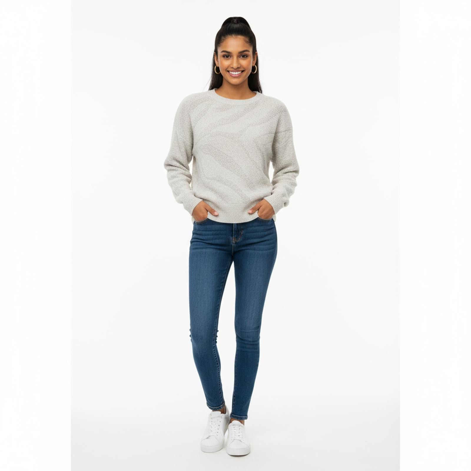 Other Cozy Women's Sweater - Soft Textured Knit Pullover Size M / US 6-8 / IT 42-44 - 1 Thumbnail