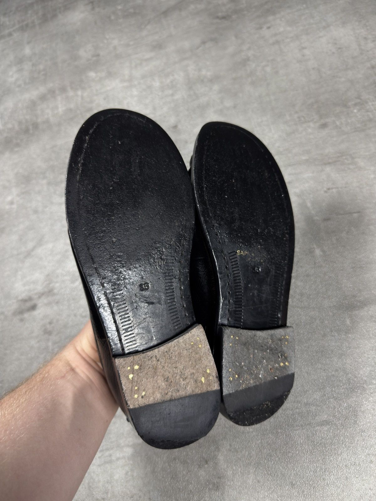Saint Laurent Paris Saint Laurent Leather Loafers – Black Size US 5 / IT 35 - 6 Thumbnail