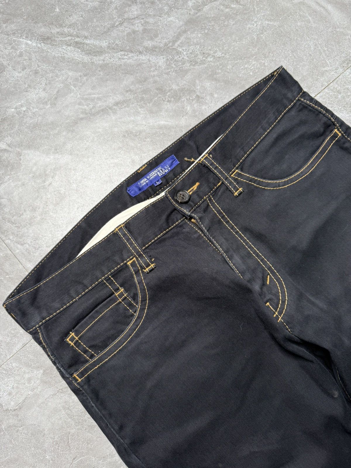 Junya Watanabe Junya Watanabe A/W 04 Contrast Stitch 3D Biker Jeans Size US 33 - 5 Thumbnail