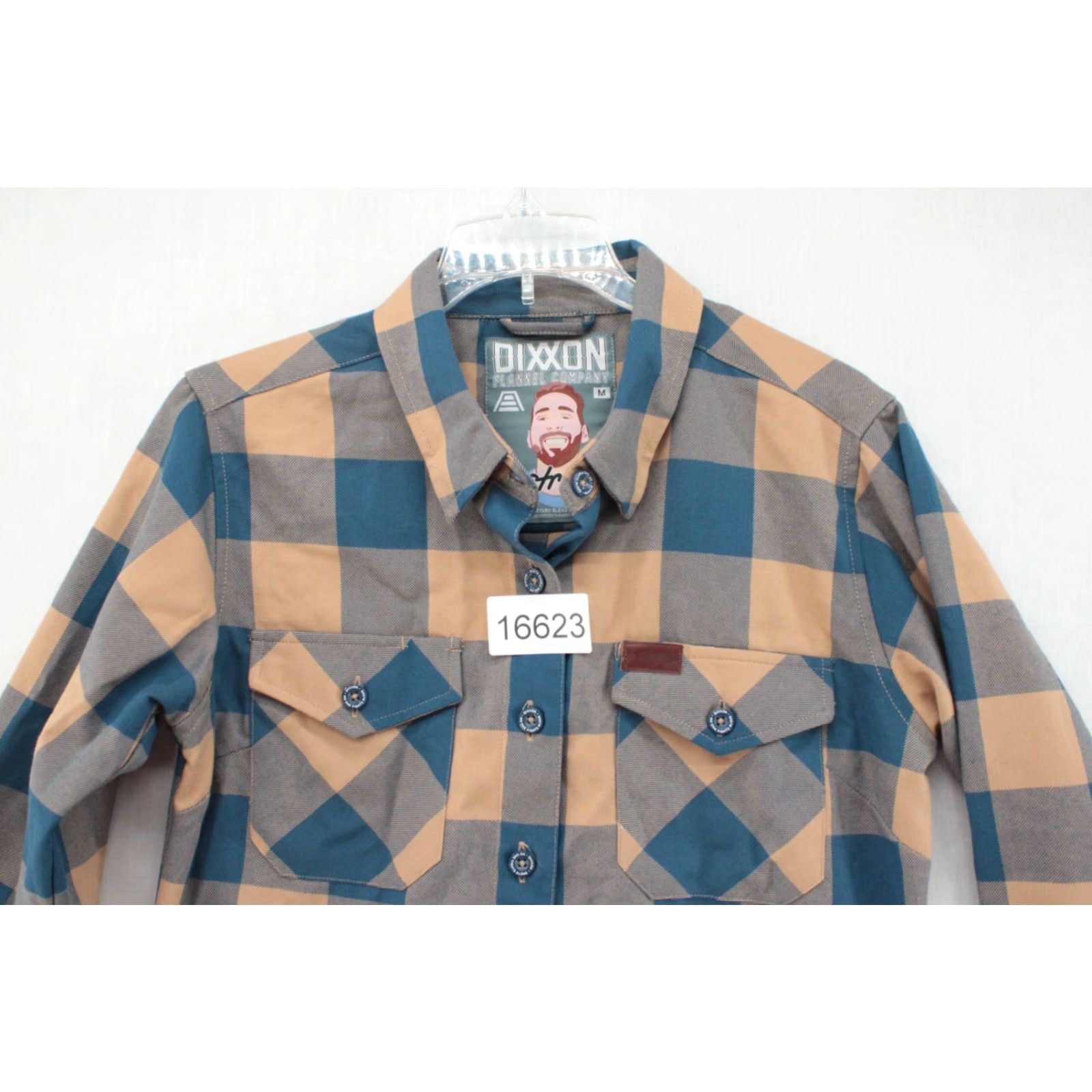 Vintage Dixxon Shirt Women's Medium Andar B Strong 2.0 Blue Tan Plaid Flannel Outdoors Size M / US 6-8 / IT 42-44 - 8 Thumbnail