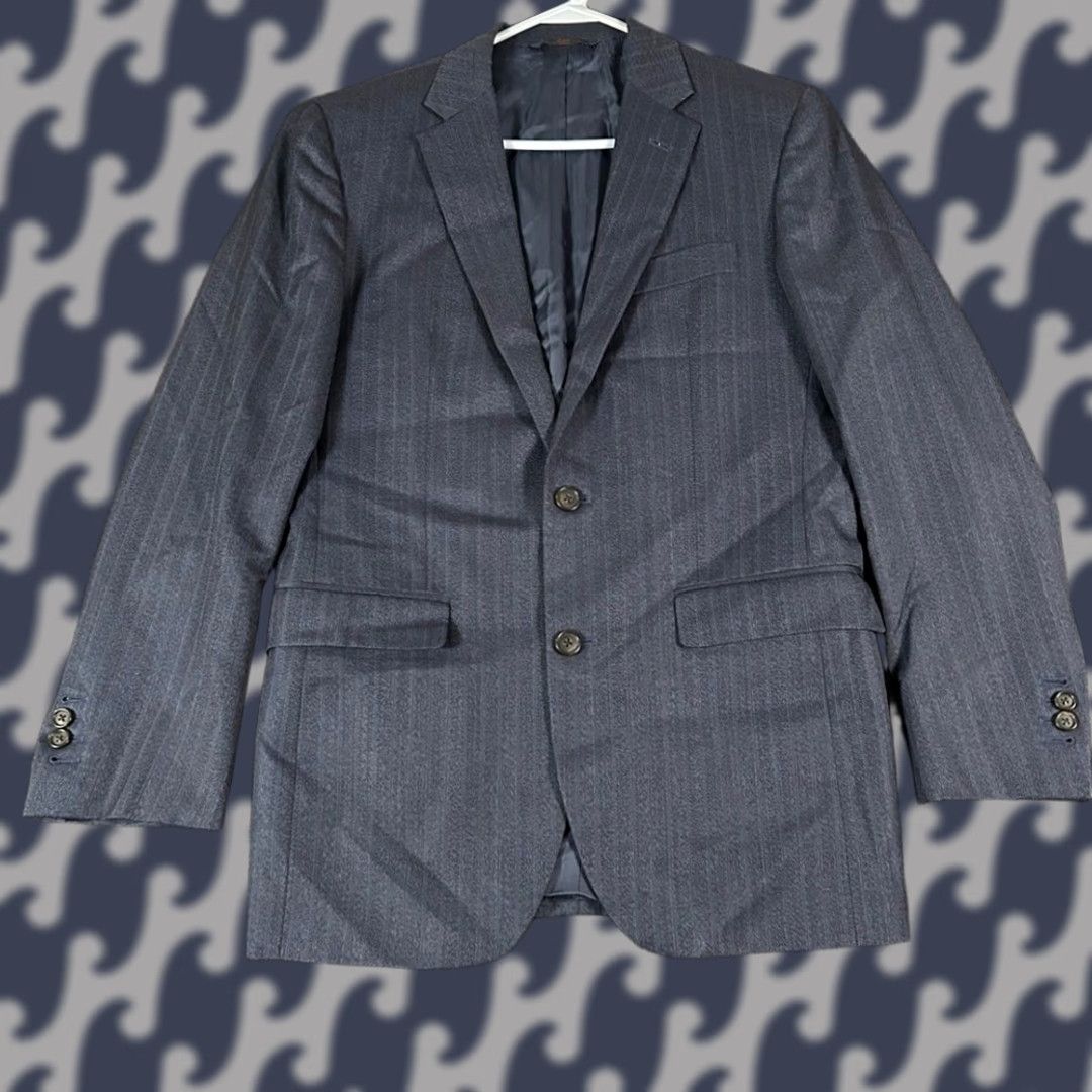 Brooks Brothers Brooks Brothers 1818 Milano Sport Coat Blazer Navy Blue Pinstripe 38R Wool Men’s Coat Mens Blazer 2-Button Size 38R - 1 Thumbnail