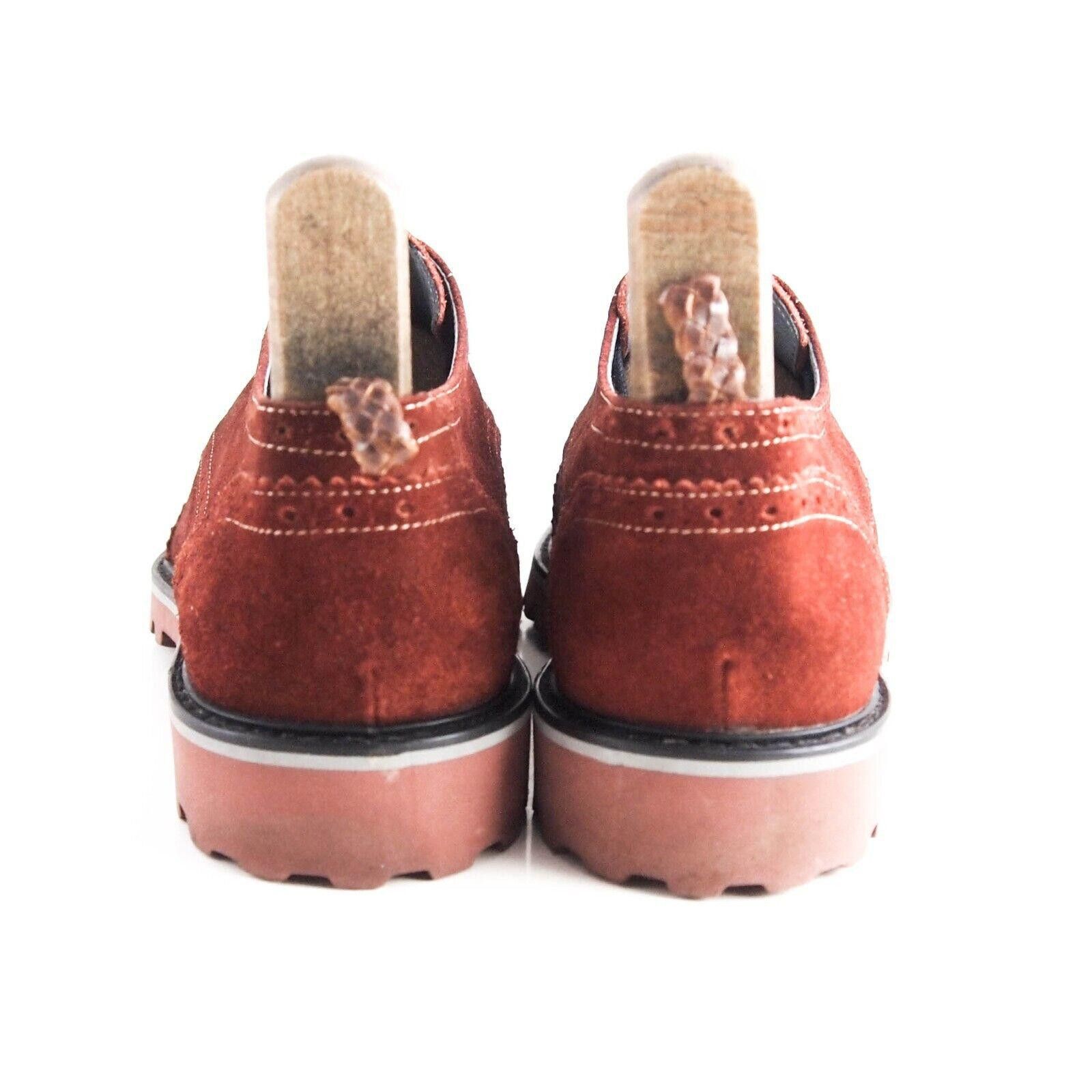 Designer Floris Van Bommel Brogues Red Rust Suede Mens US 9 EU 42 Size US 9 / EU 42 - 5 Thumbnail