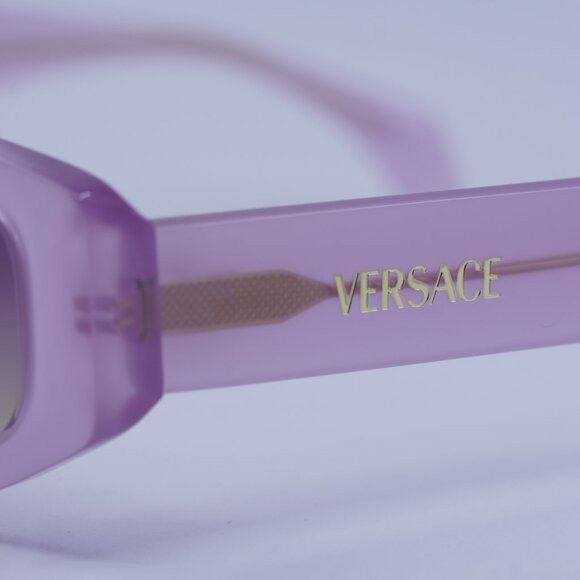 Versace Versace VE4487 551370 Sunglasses Opal Lillak Rectangle Frame Size ONE SIZE - 2 Thumbnail