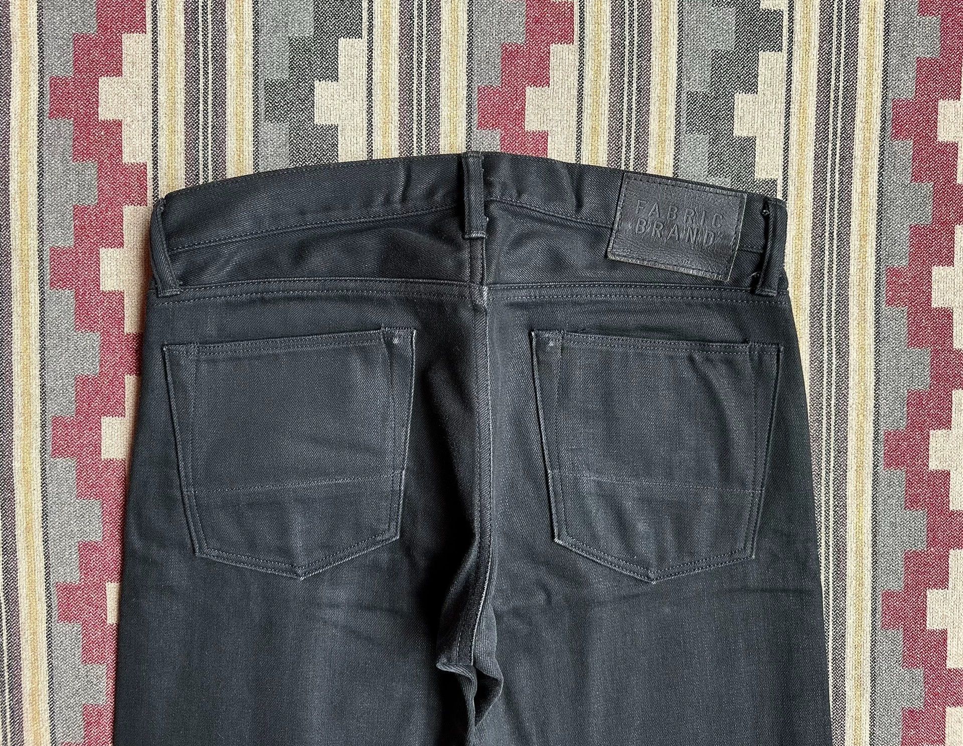 Fabric Brand & Co. Fabric Brand&Co Selvage Denim Straight Black 30/34 Size US 30 / EU 46 - 4 Thumbnail