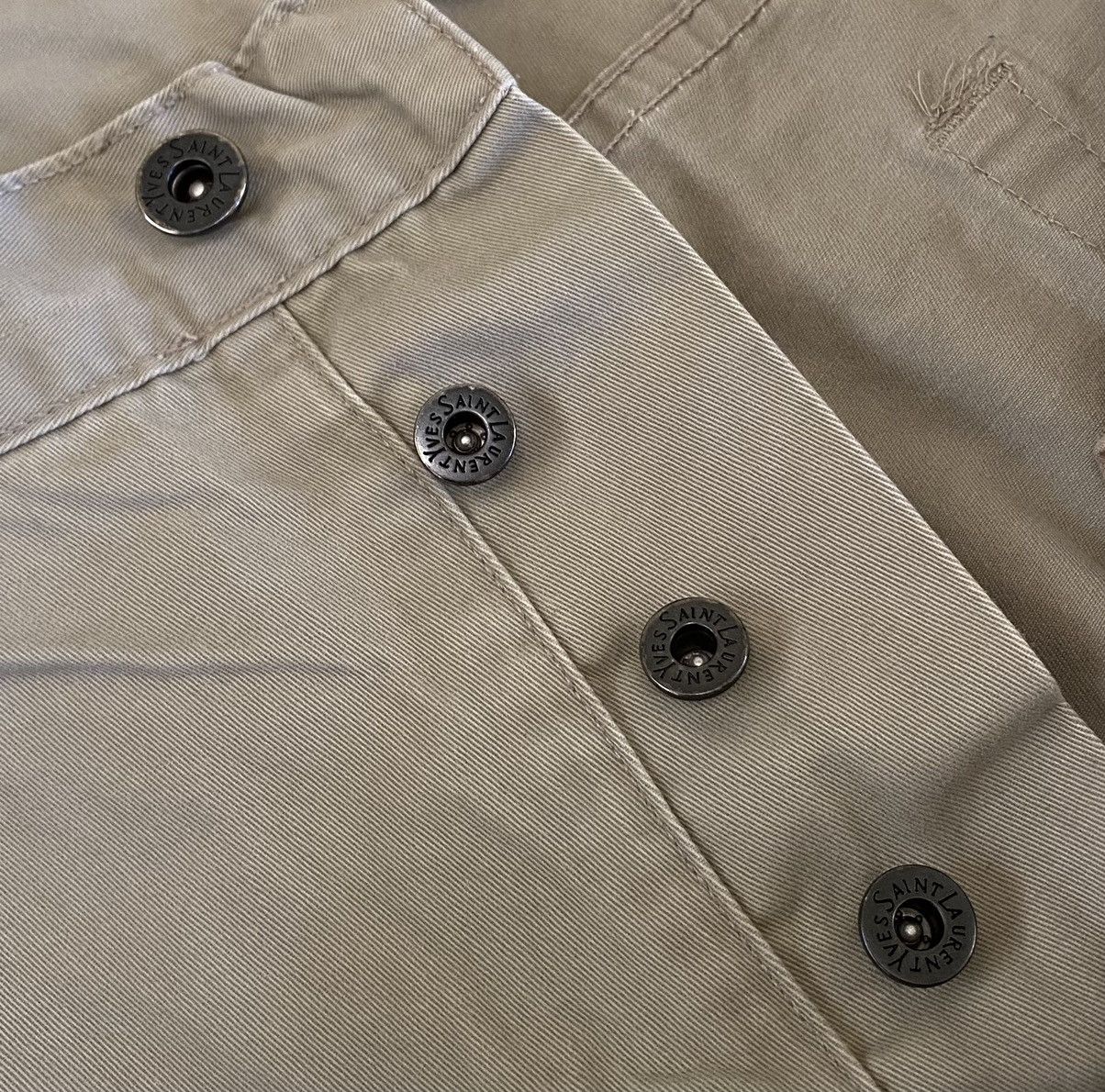Yves Saint Laurent Yves Saint Laurent Pocket Logo Pants x Luxury x Vintage Size US 38 / EU 54 - 9 Thumbnail