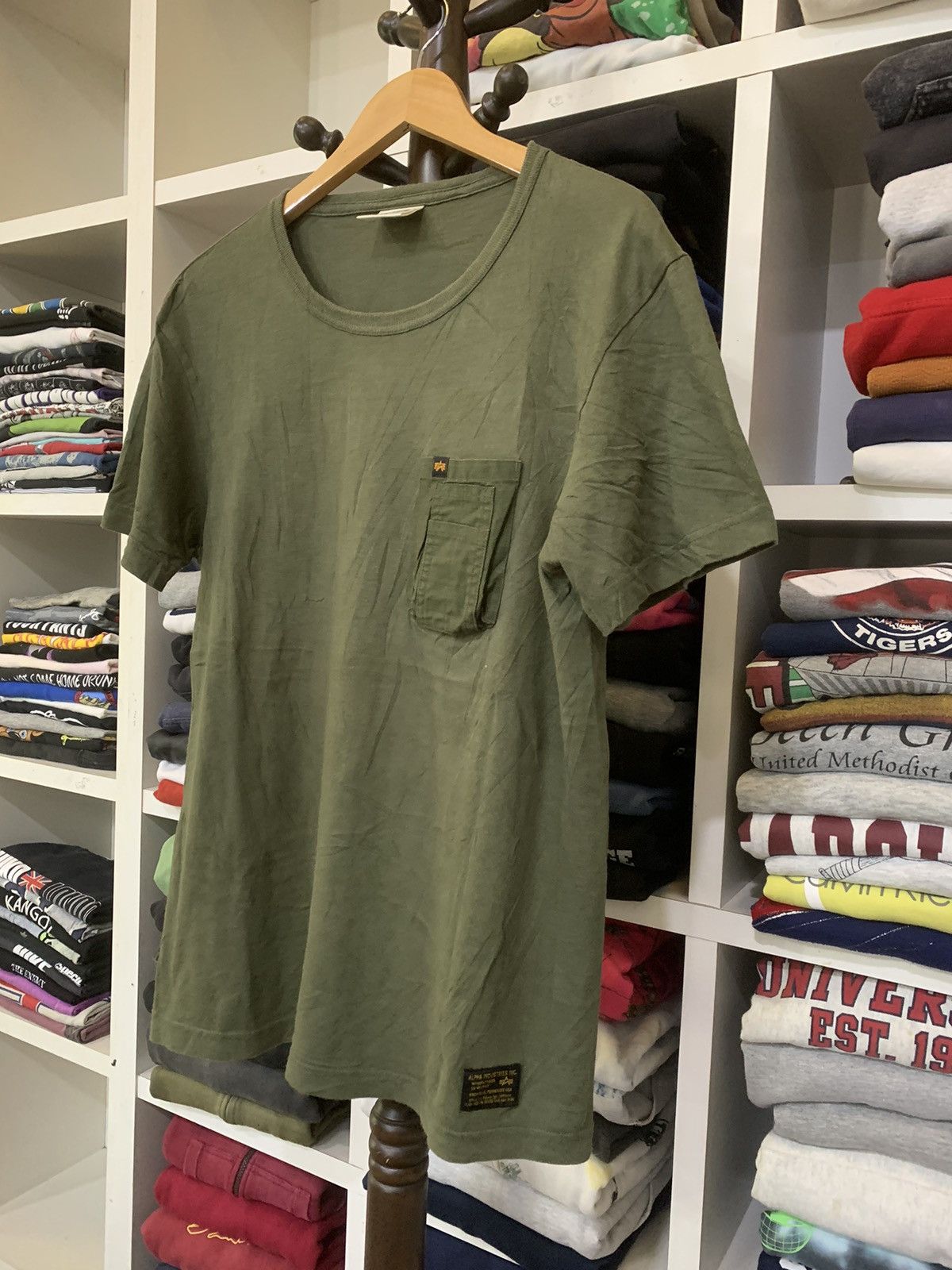 Alpha Industries × Vintage Vintage Alpha Industries Tee Size US L / EU 52-54 / 3 - 3 Thumbnail