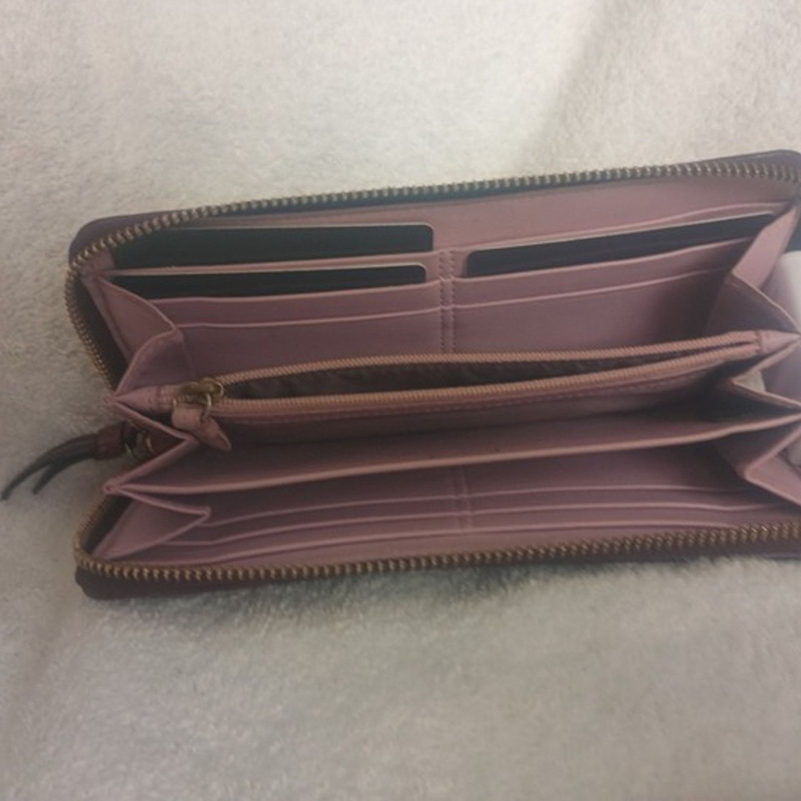 Coach Coach Zoe Hobo Signature Canvas Leather Bag& Matching Wallet Size ONE SIZE - 9 Thumbnail