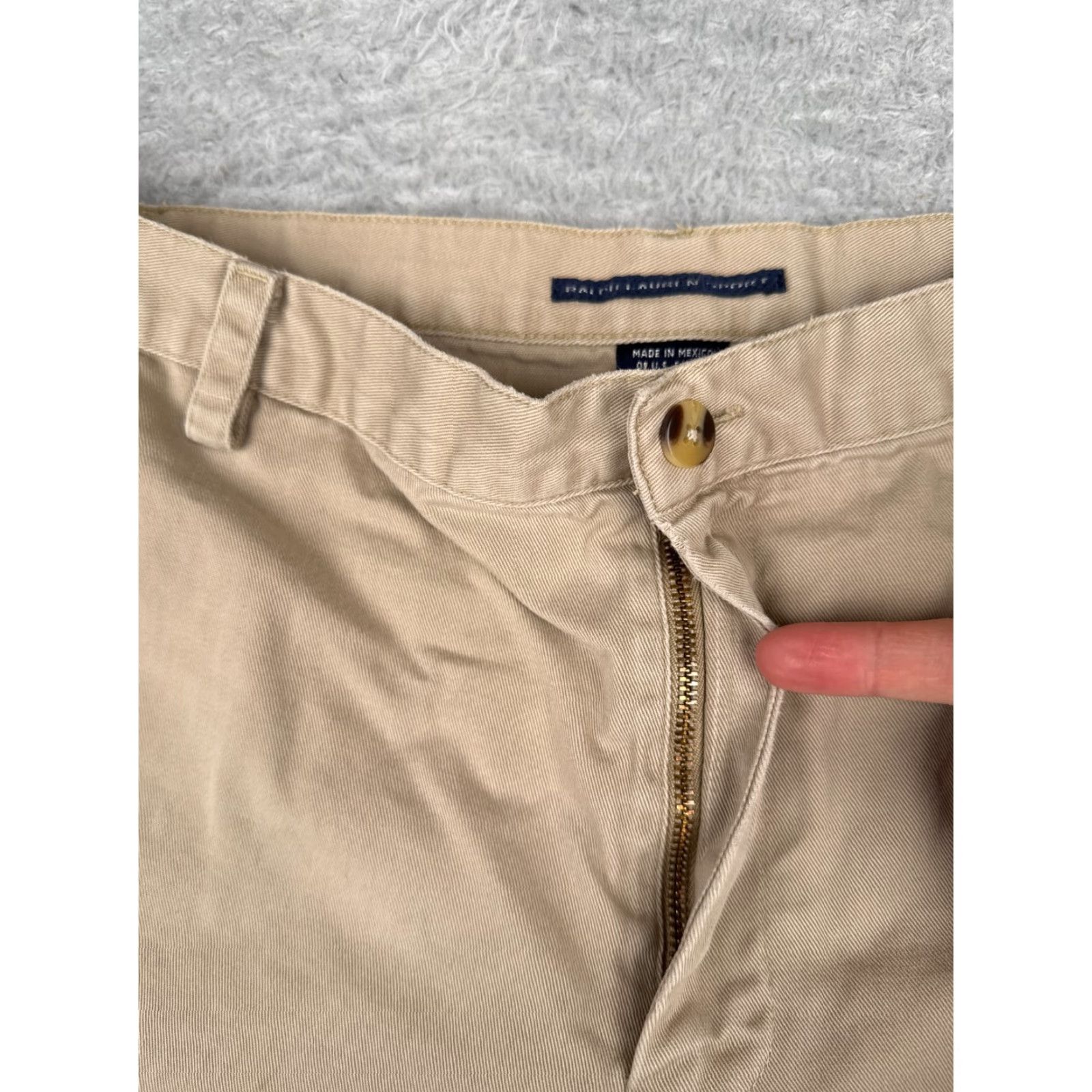 Polo Ralph Lauren Ralph Lauren Sport Shorts Women 12 Beige Chino Cotton Twill Knit Hike Camp 30x6 Size 34" / US 12 / IT 48 - 6 Thumbnail