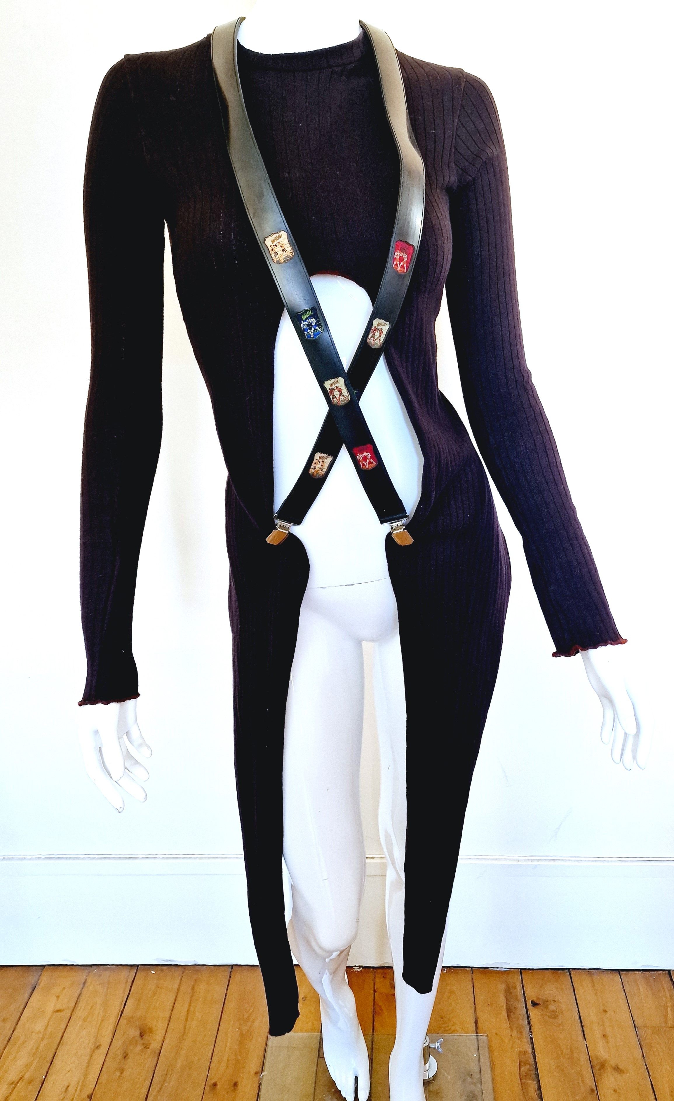 Jean Paul Gaultier Jean Paul Gaultier Box Bondage Men Straps Pants Suspenders Size ONE SIZE - 17 Thumbnail
