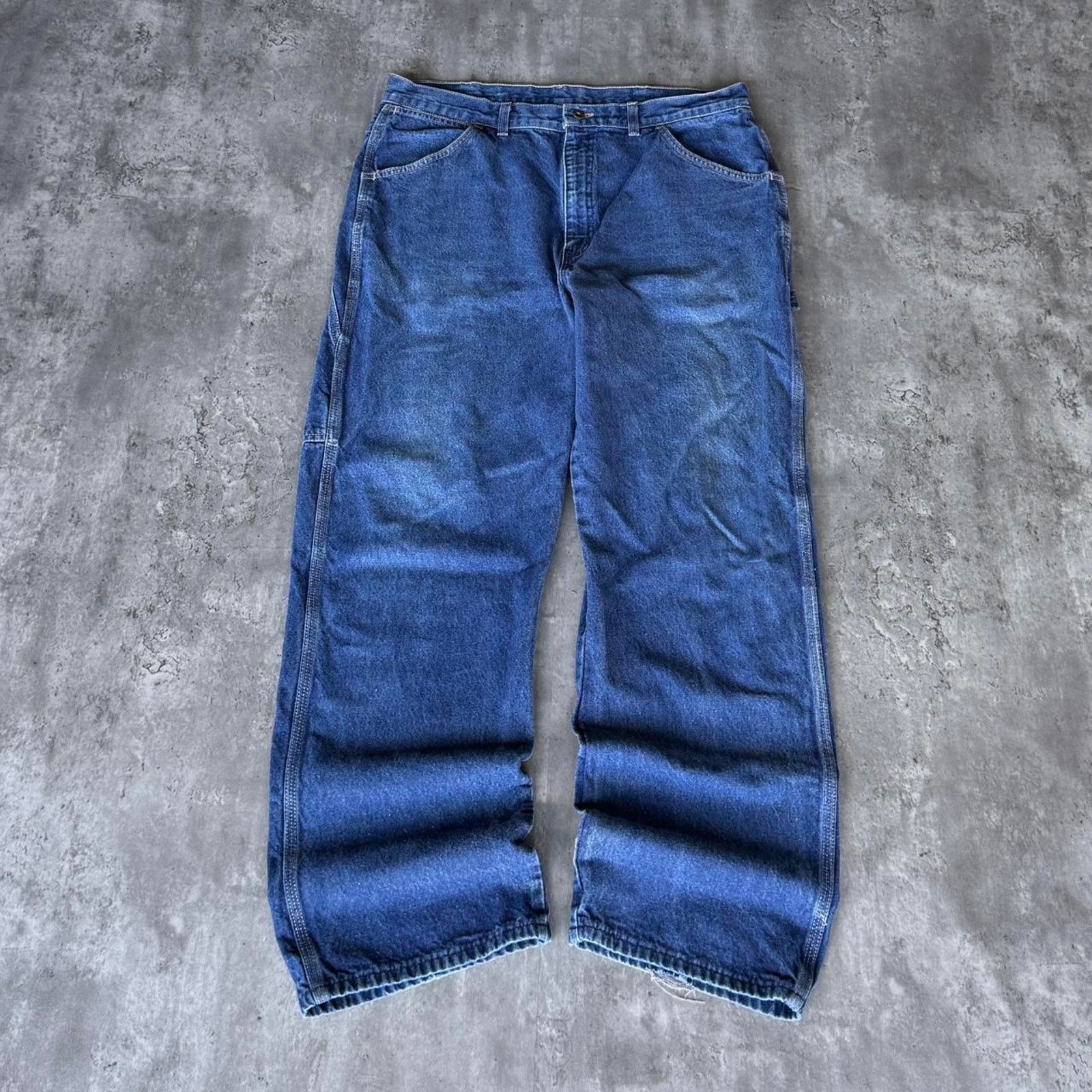 Carhartt × Vintage Carhartt Style Baggy Carpenter Skater Grunge Denim Jeans Size US 37 - 2 Thumbnail