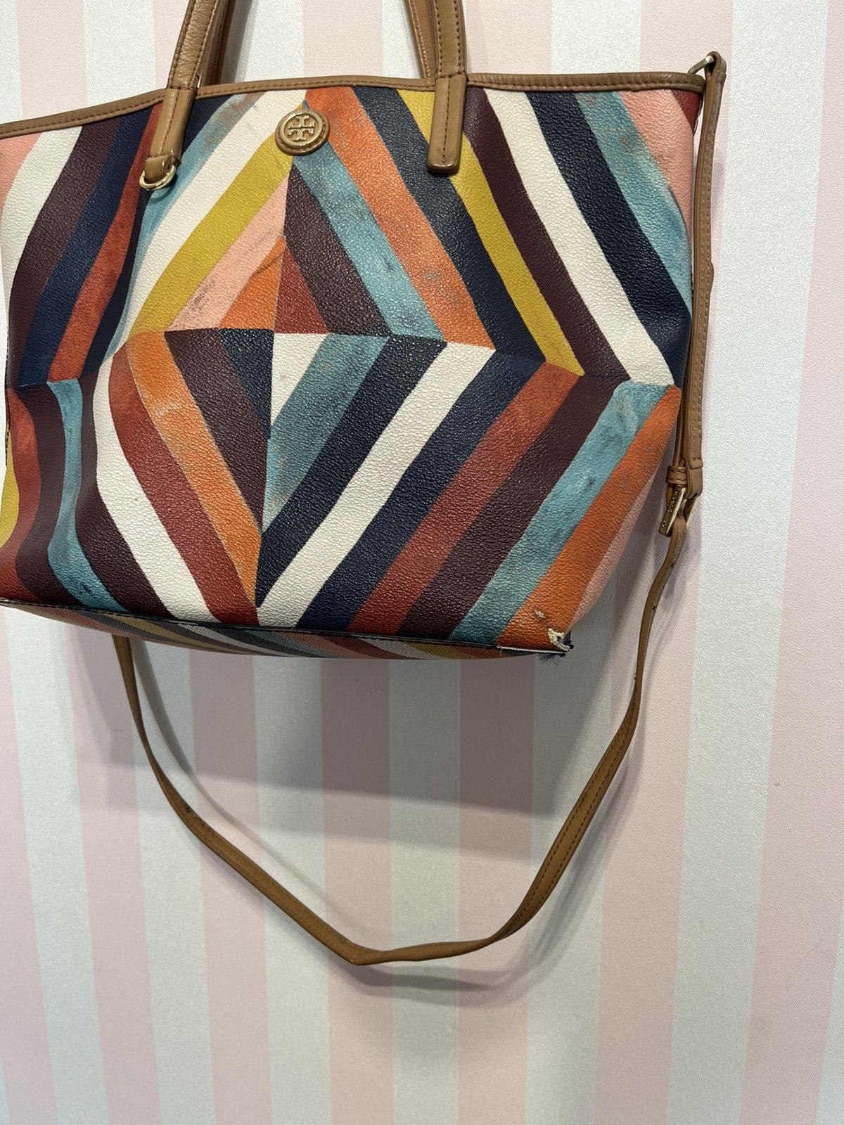 Tory Burch Tory Burch Multicolor Striped Bag Size ONE SIZE - 8 Thumbnail