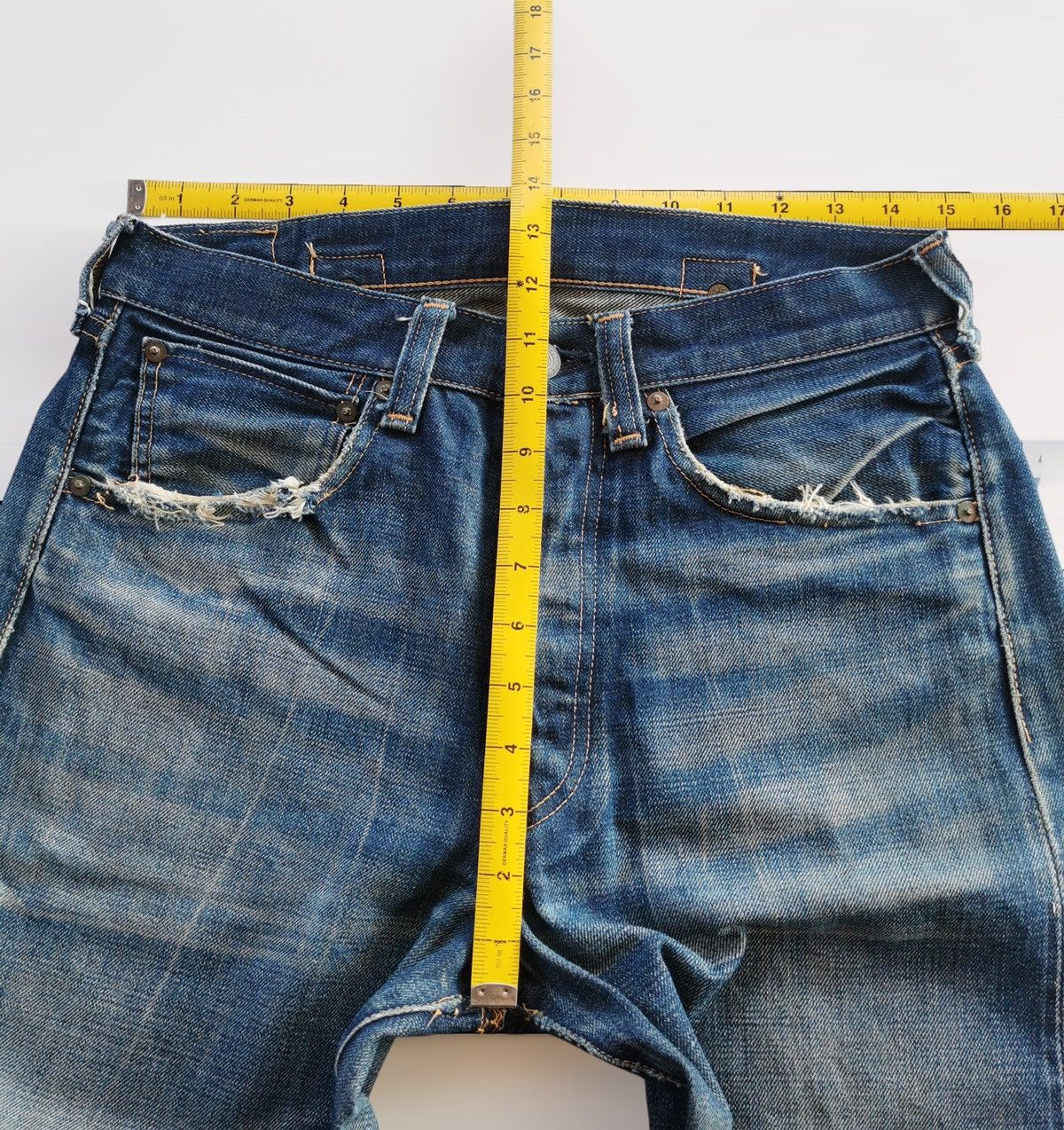Levi's Levis Vintage Clothing Lot37501 Selvedge Denim Jeans Size US 30 / EU 46 - 11 Thumbnail