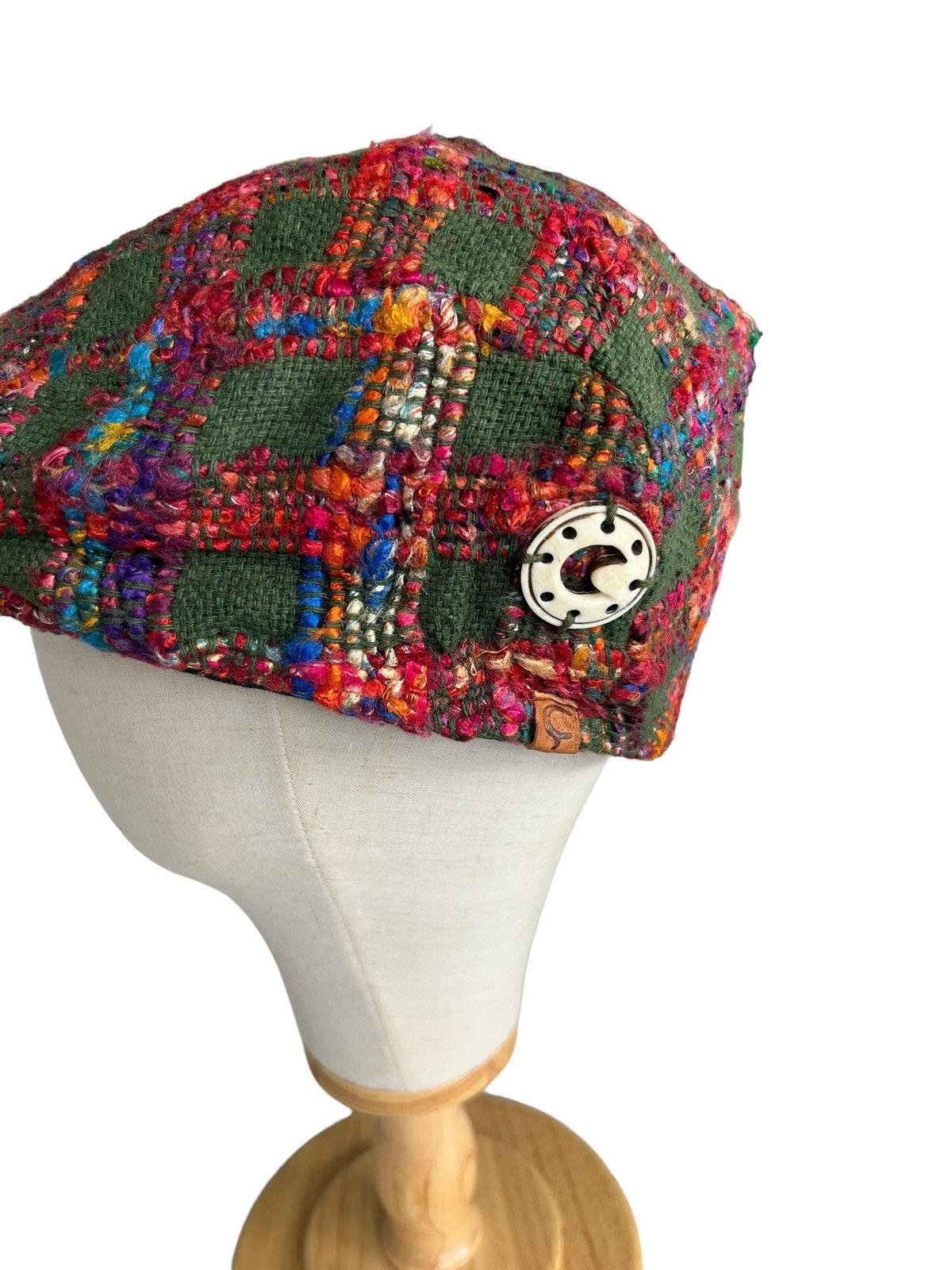 Japanese Brand × Kapital × Vintage Hippies Style🌈 Amina Multicolour Patchwork RARE Hats☠️ Size ONE SIZE - 4 Thumbnail