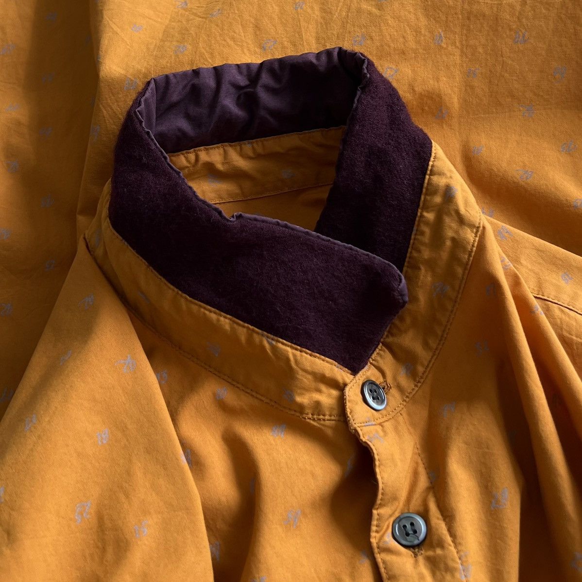 John Undercover × Jun Takahashi × Undercover UNDERCOVER 12-13AW LONG-SLEEVE SHIRT NUMBER FONT PATTERN Size US L / EU 52-54 / 3 - 6 Thumbnail