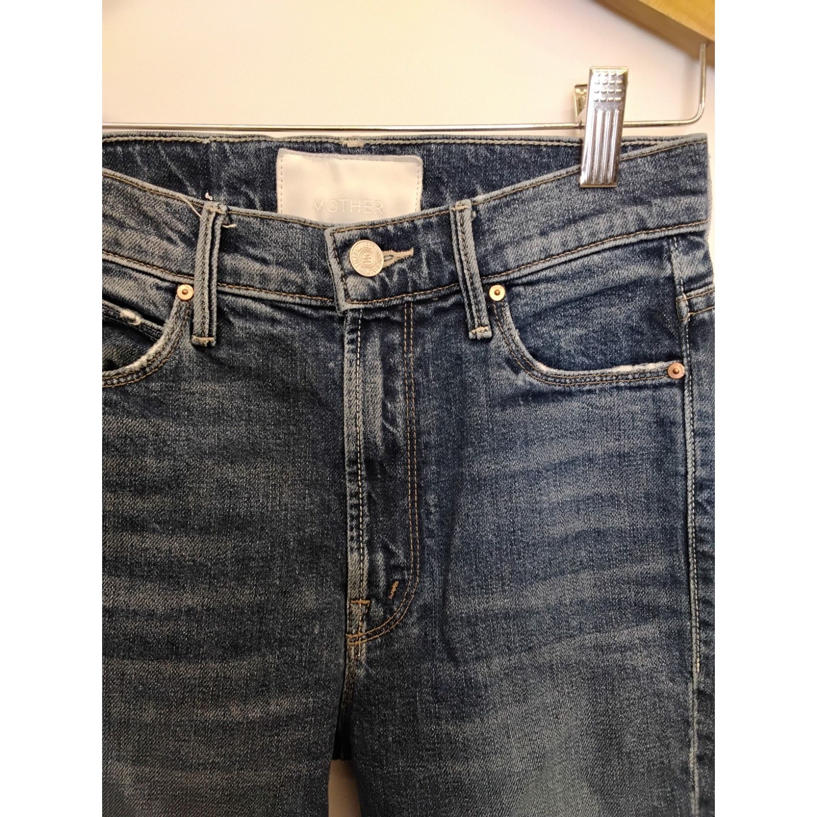 MOTHER Mother The Dazzler Jeans Women's 24" Waist Medium Wash Ankle Size 24" / US 00 / IT 34 - 4 Thumbnail