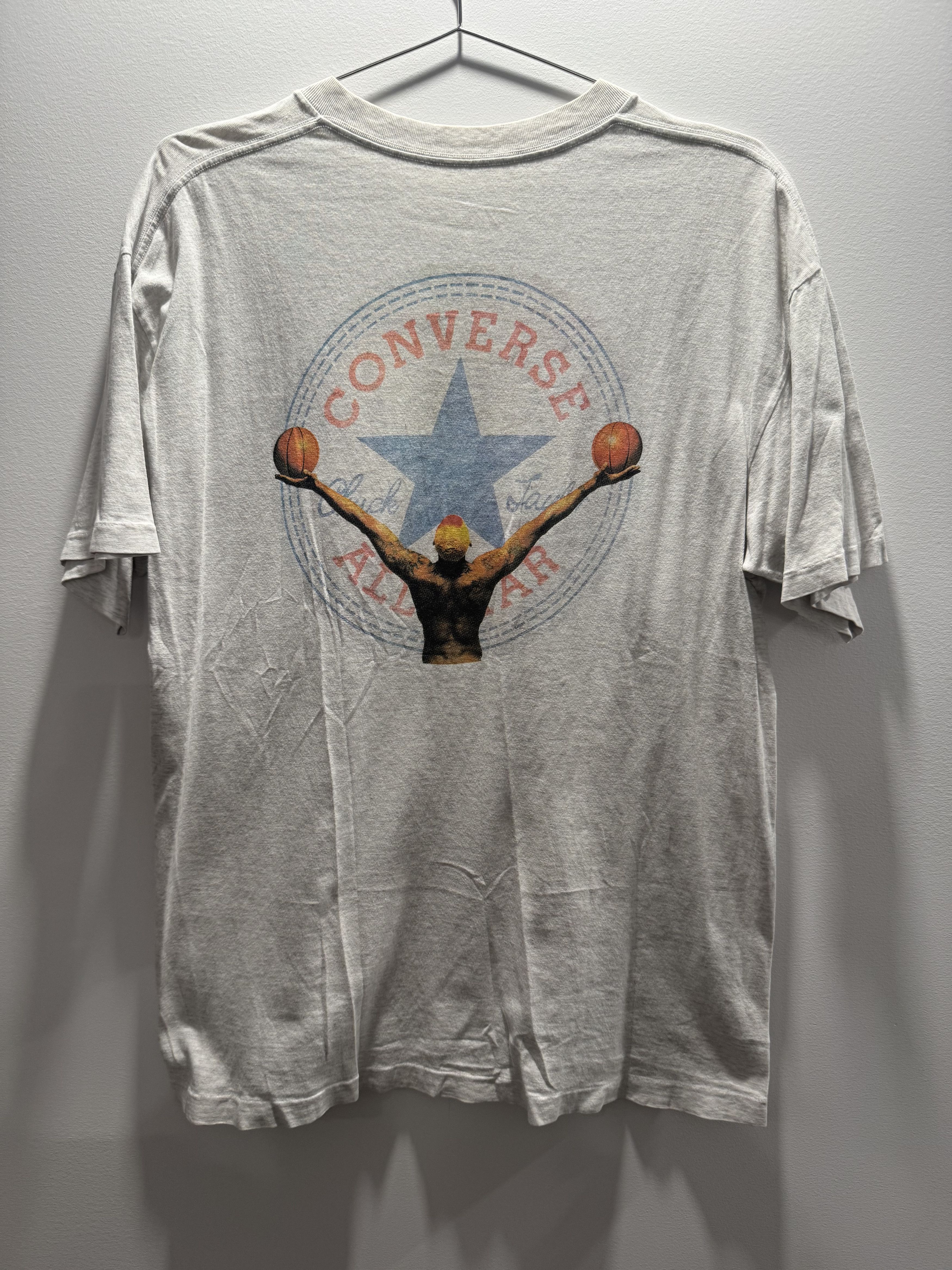 Vintage 90s Dennis Rodman Converse Promo Tee Size US XL / EU 56 / 4 - 1 Thumbnail