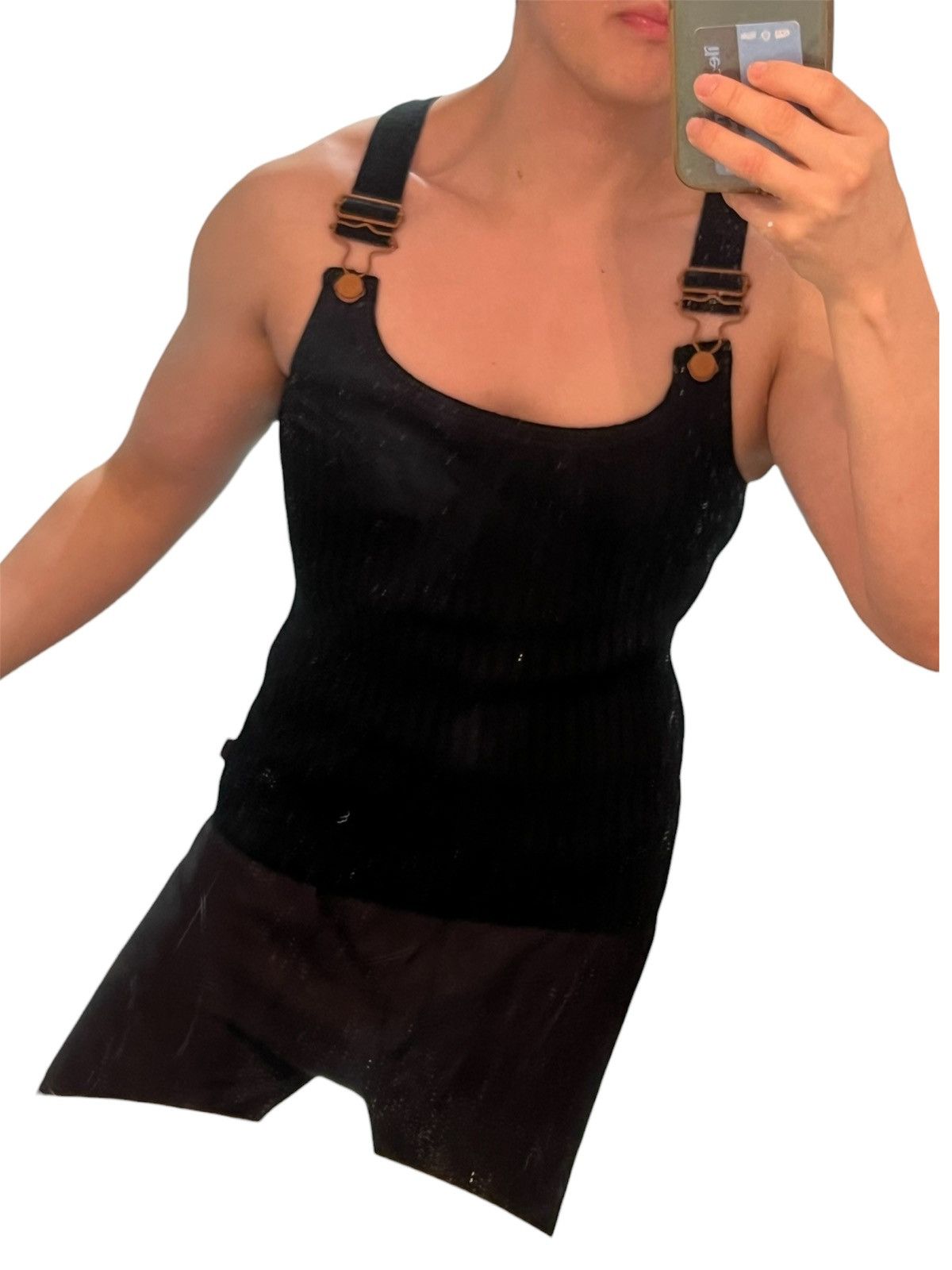 Jean Paul Gaultier Sexual gaultier rust hardware tank top muscle shirt in wool Size US M / EU 48-50 / 2 - 5 Thumbnail