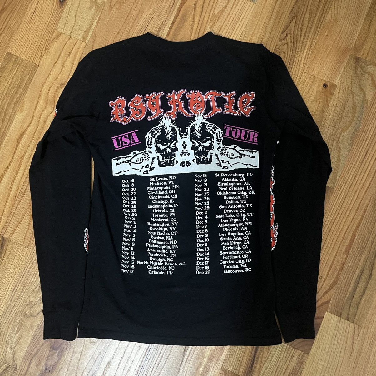 Band Tees Osamason Psykotic tour longsleeve shirt tour merch Size US S / EU 44-46 / 1 - 2 Thumbnail