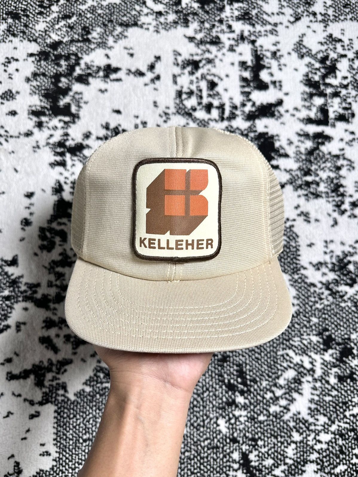 Vintage Vintage Kelleher Patch USA Trucker Hat Size ONE SIZE - 1 Thumbnail