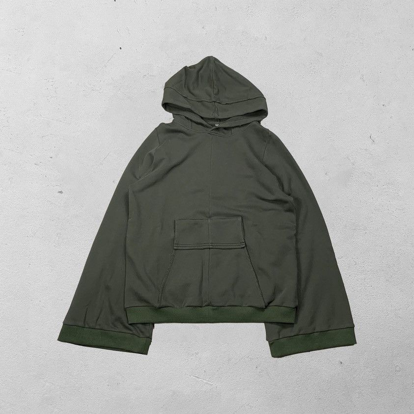 Handmade Rustial Military Green Wide Arm Wizard Hoodie Size US L / EU 52-54 / 3 - 1 Thumbnail