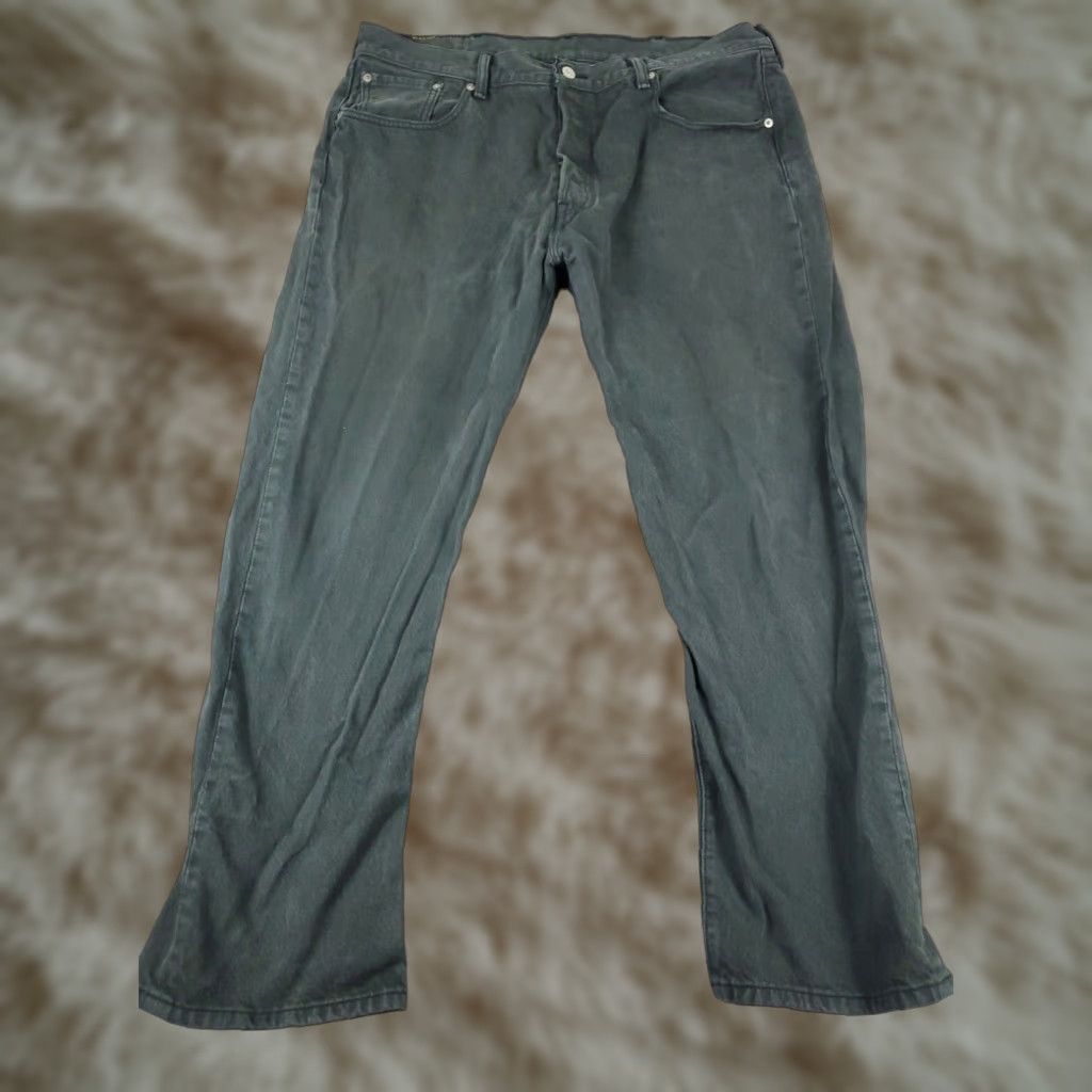 Levi's Levis 501 Straight Leg Jeans Mens Gray 38x29 Regular Cotton Size US 38 / EU 54 - 1 Thumbnail