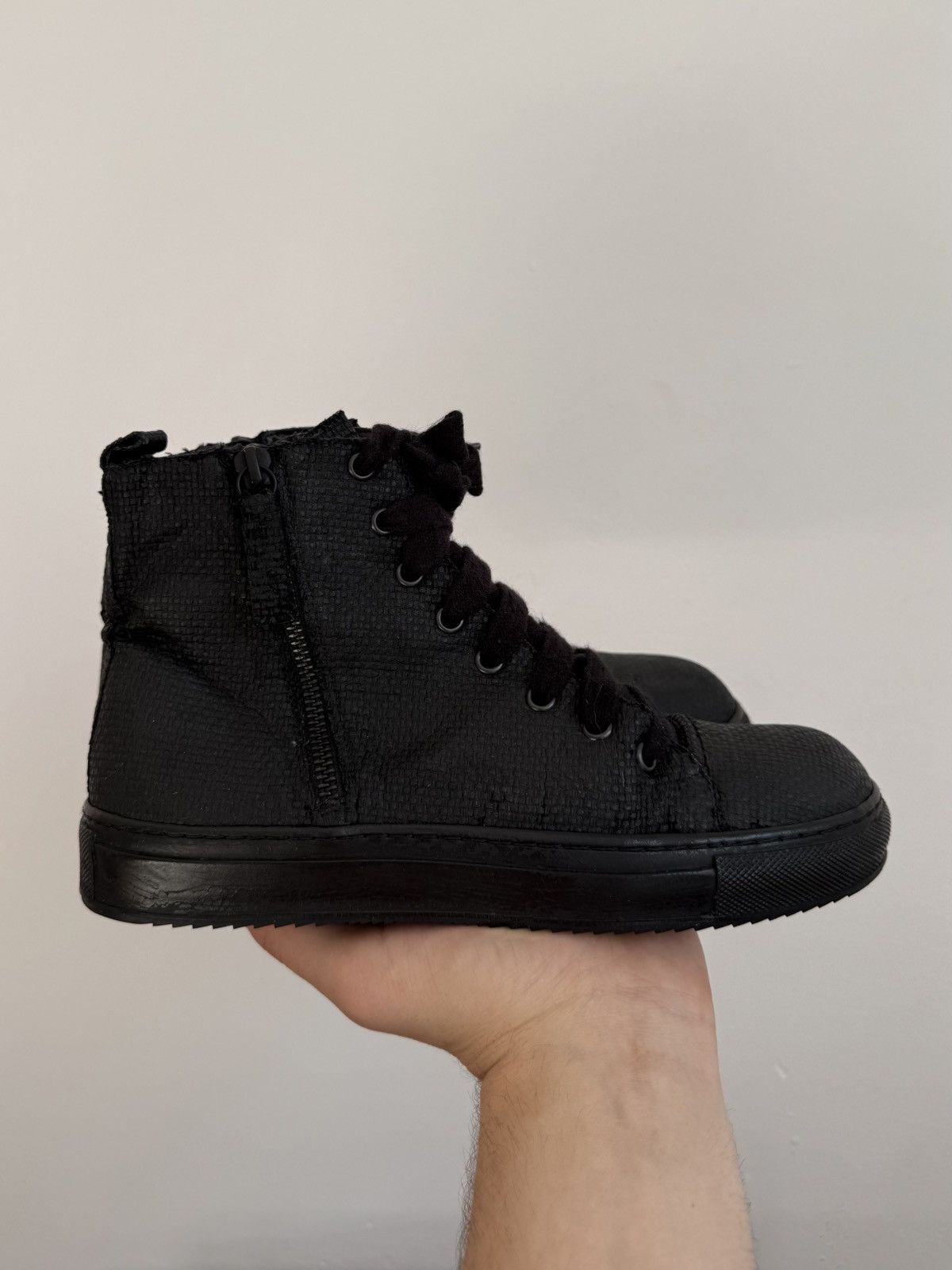 Rundholz rundholz mainline painted textile hi-top double ankle boots Size US 9 / IT 39 - 8 Thumbnail
