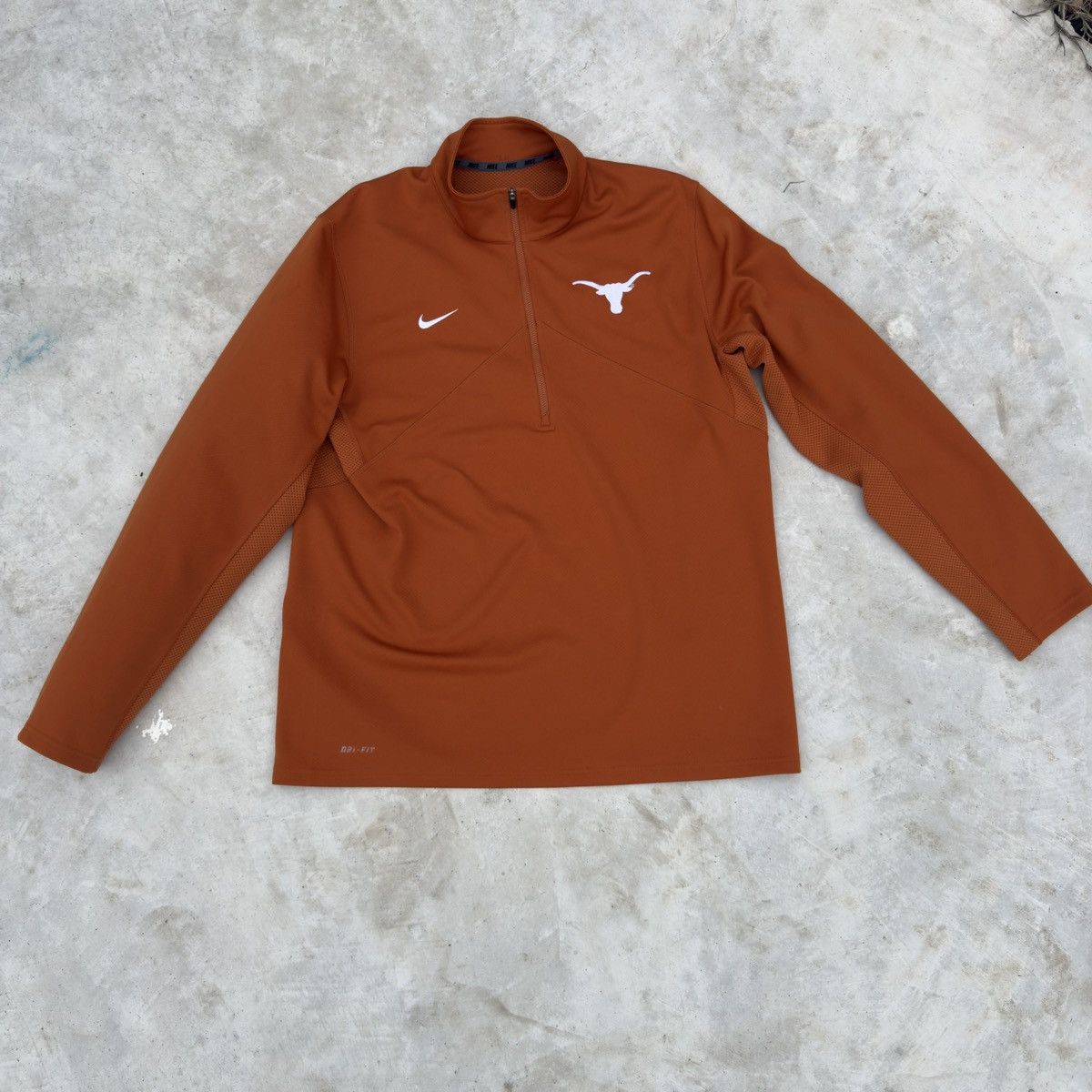 Nike Nike Dri-Fit Texas Longhorns 1/4 Zip Sweatshirt Size US XL / EU 56 / 4 - 1 Thumbnail