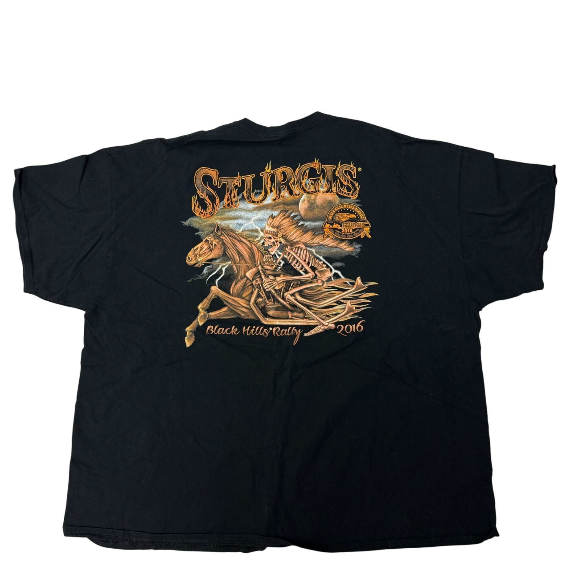 Gildan STURGIS Black Hills RALLY Indian CHIEF GHOST Rider Biker Tee Size US XXL / EU 58 / 5 - 3 Thumbnail
