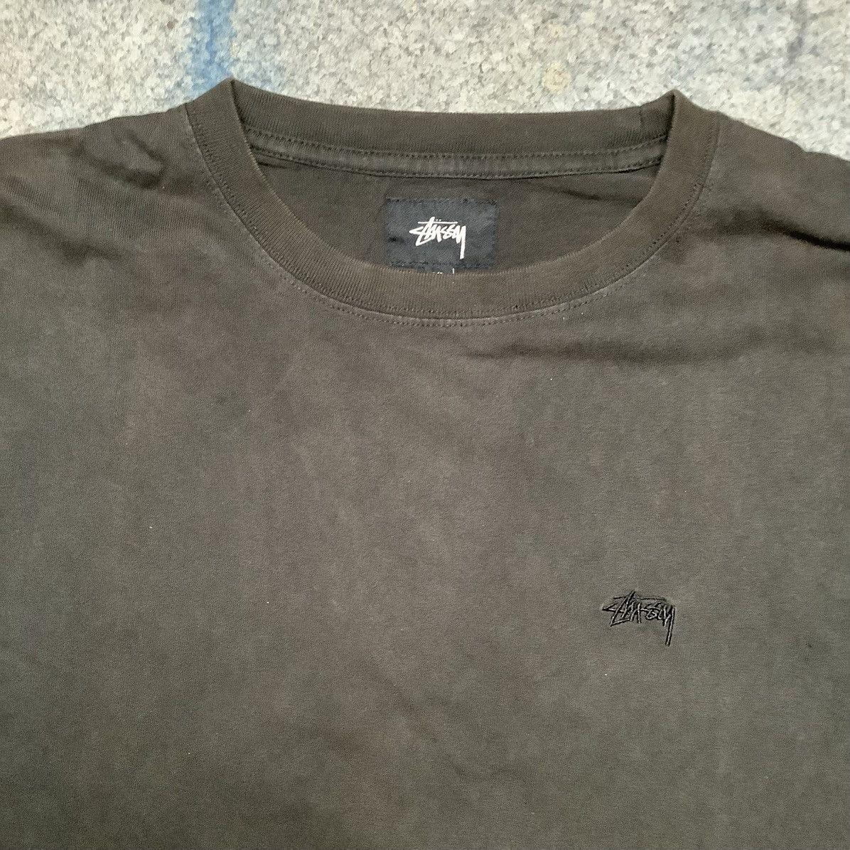 Stussy × Vintage Vintage 90s Stussy Long Shirt Sunfaded Size US XL / EU 56 / 4 - 2 Thumbnail