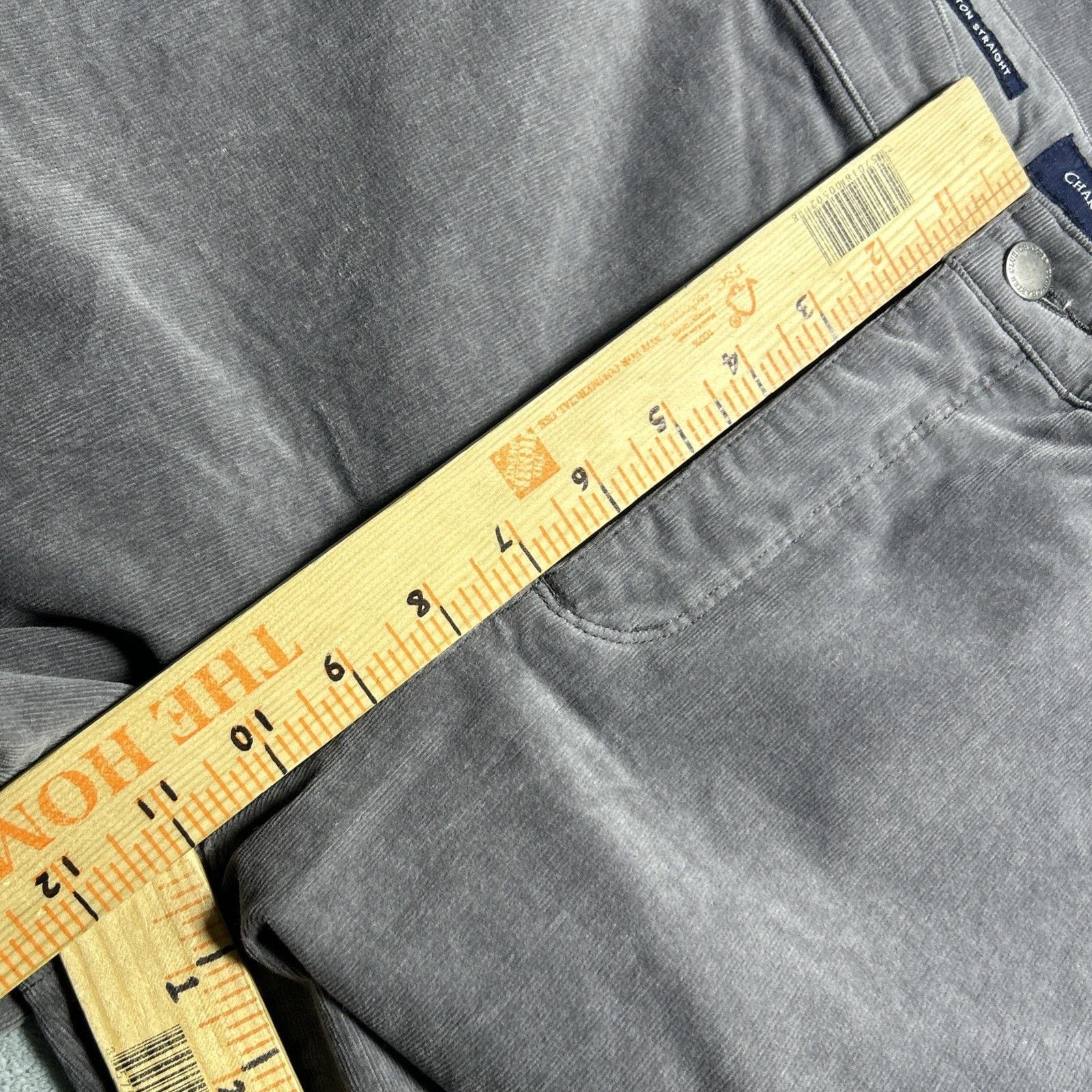 Charter Club Corduroy Loose Straight Pants Women Sz 16 36x30 Wide Gray Size 38" / US 16 / IT 52 - 12 Thumbnail