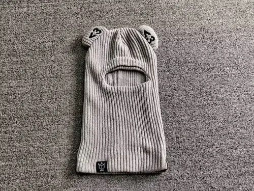 Topperz Box Boys Retro Hearts Bear Balaclava Ski Mask Grey Size ONE SIZE - 1 Thumbnail