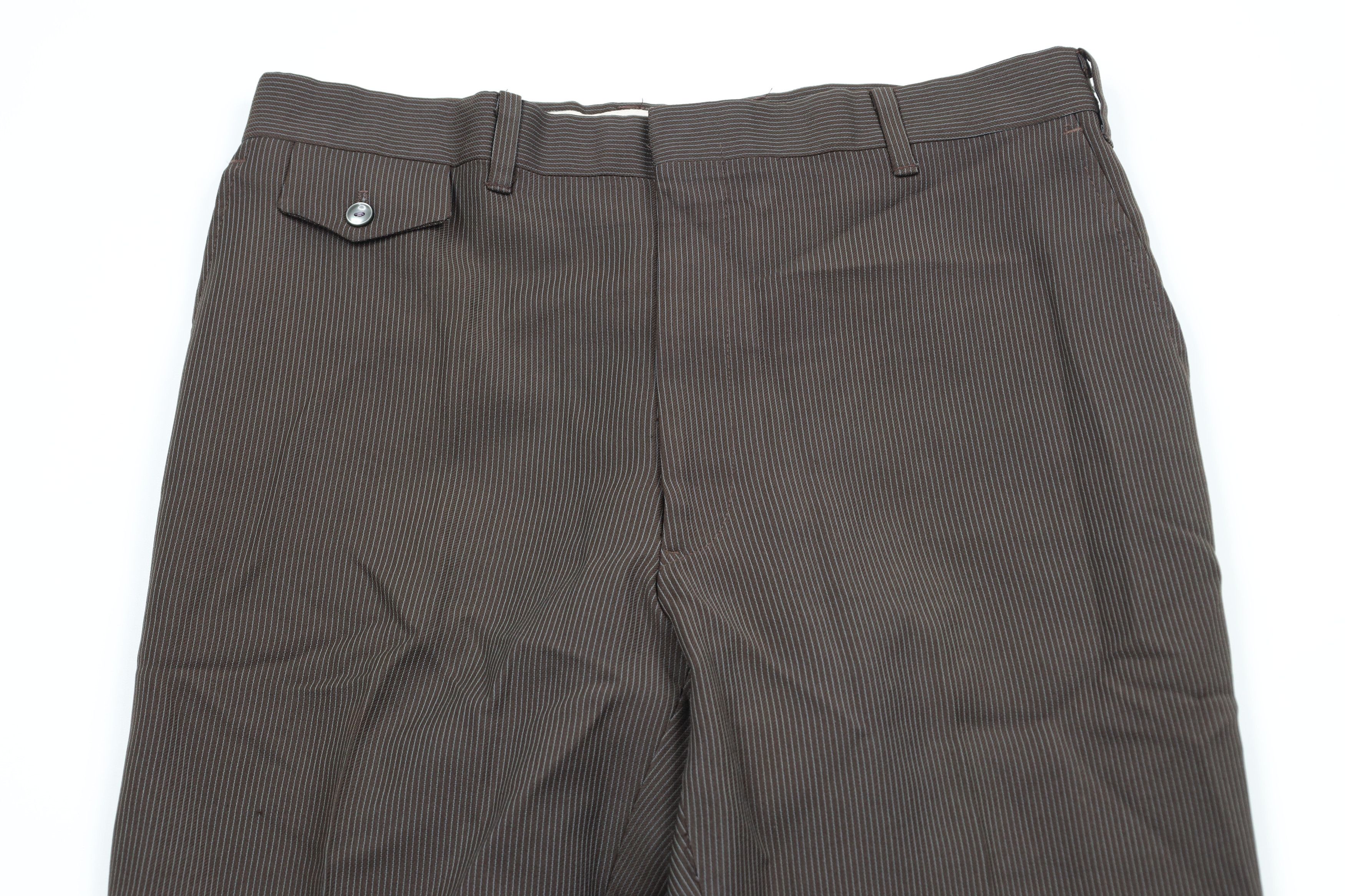 Vintage Vintage 60s 70s Streetwear Knit Bell Bottoms Pants Brown USA Size US 32 / EU 48 - 2 Thumbnail