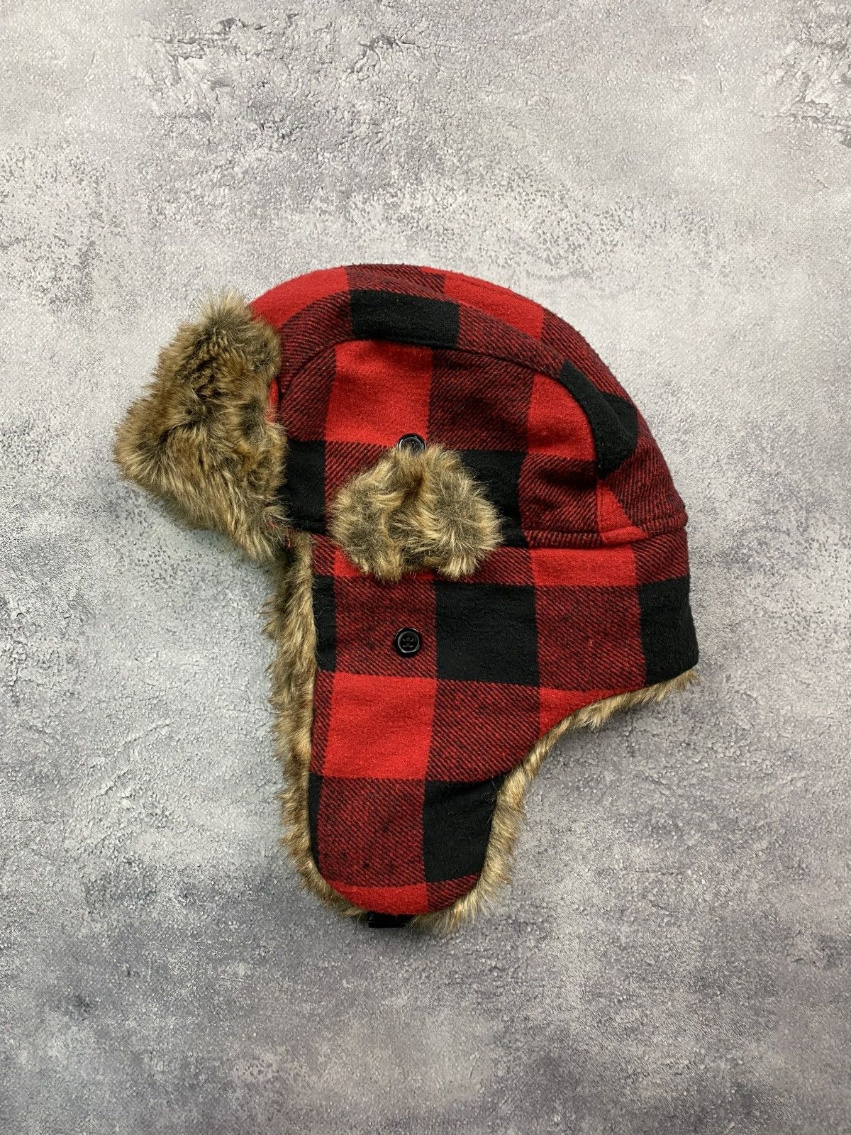 Japanese Brand Vintage crazy Y2K fuzzy fur ushanka hat punk Japanese Size ONE SIZE - 4 Thumbnail